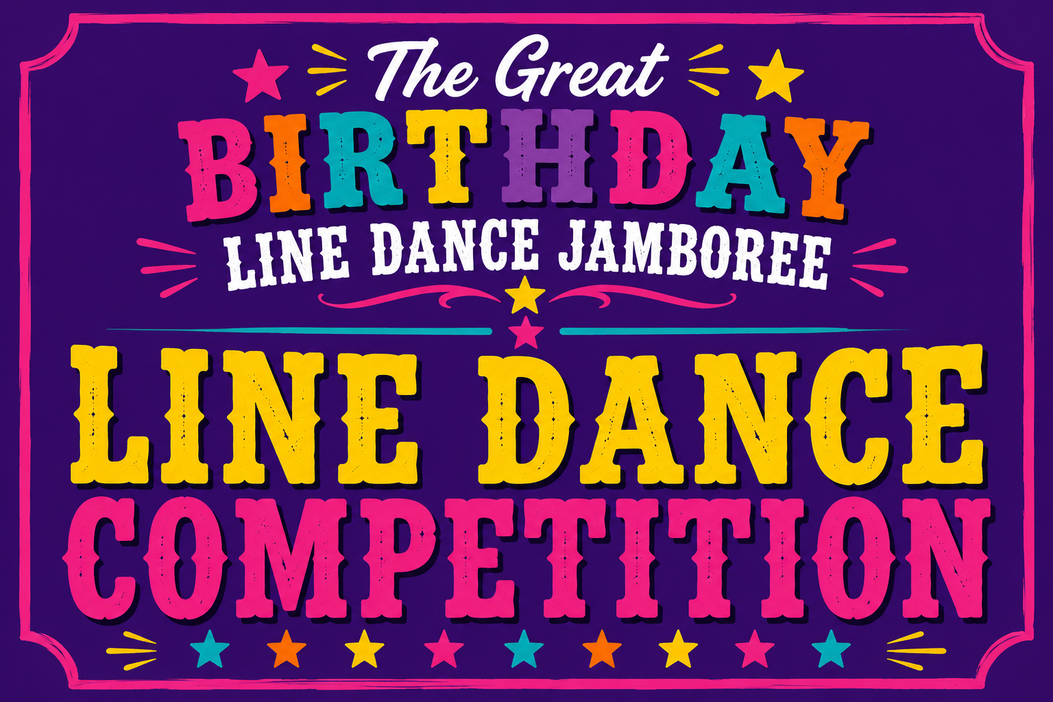 The Great Birthday Line Dance Jamboree COMPETITON