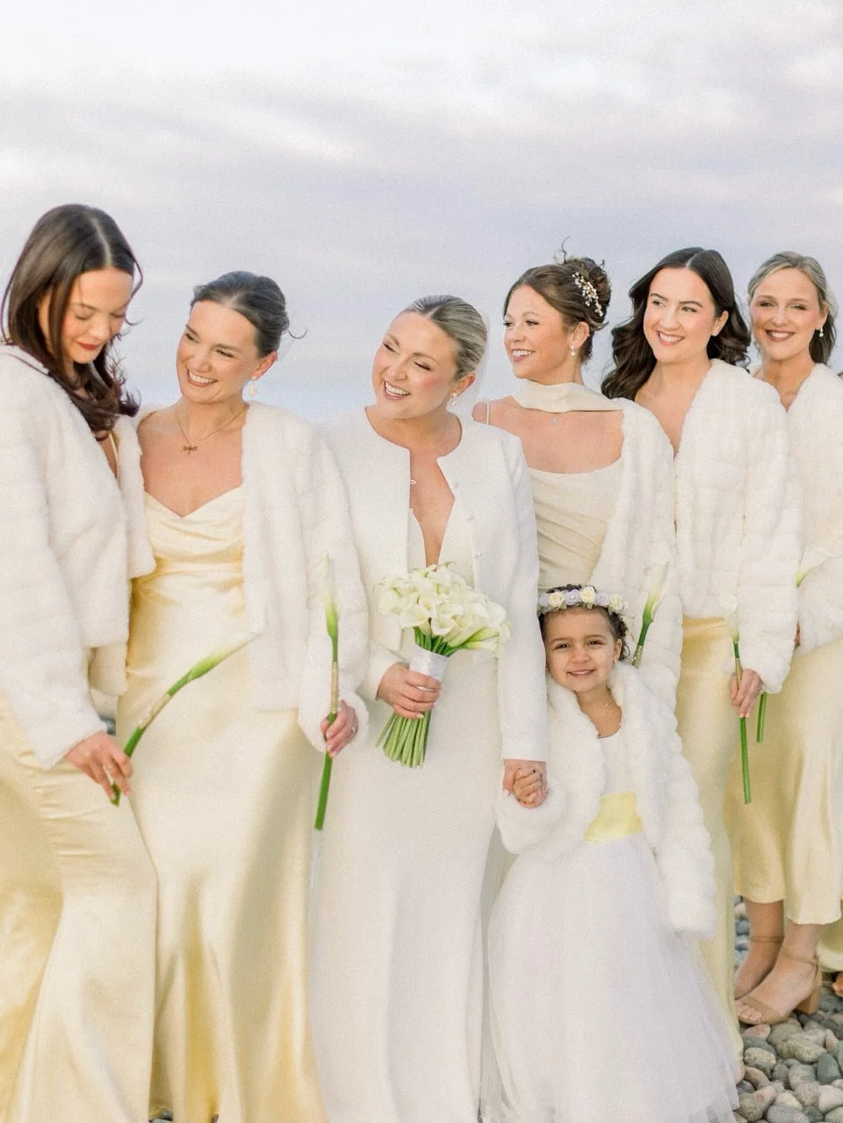 calla lilies + your bridesmaids&hellip; the only accessories worth carrying. oh and maybe that stunnin&rsquo; rock, too 😙