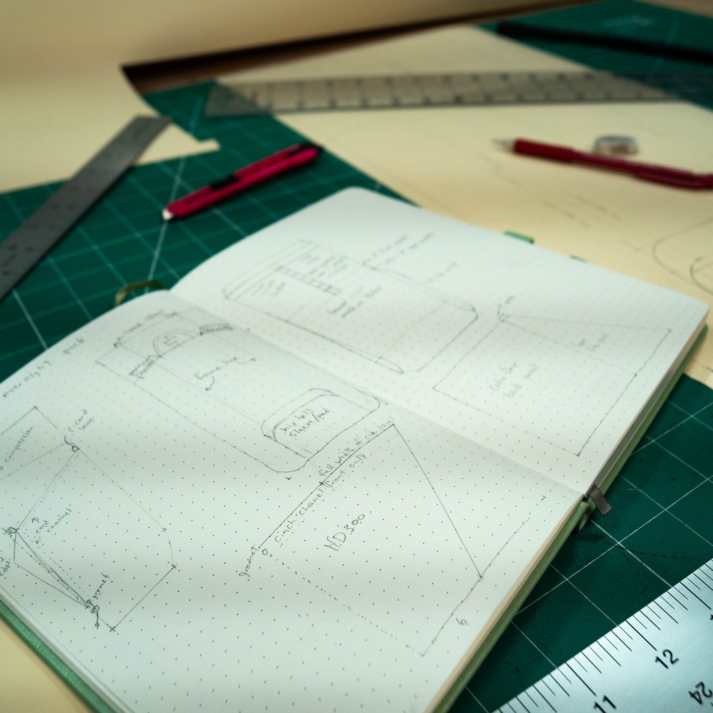 Here's a little behind the scenes look at pack making. I'm starting to think about summer hiking and have some design updates to make on my lightish weight multiday backpack. 

There's some great design software out there but I really like the tactil