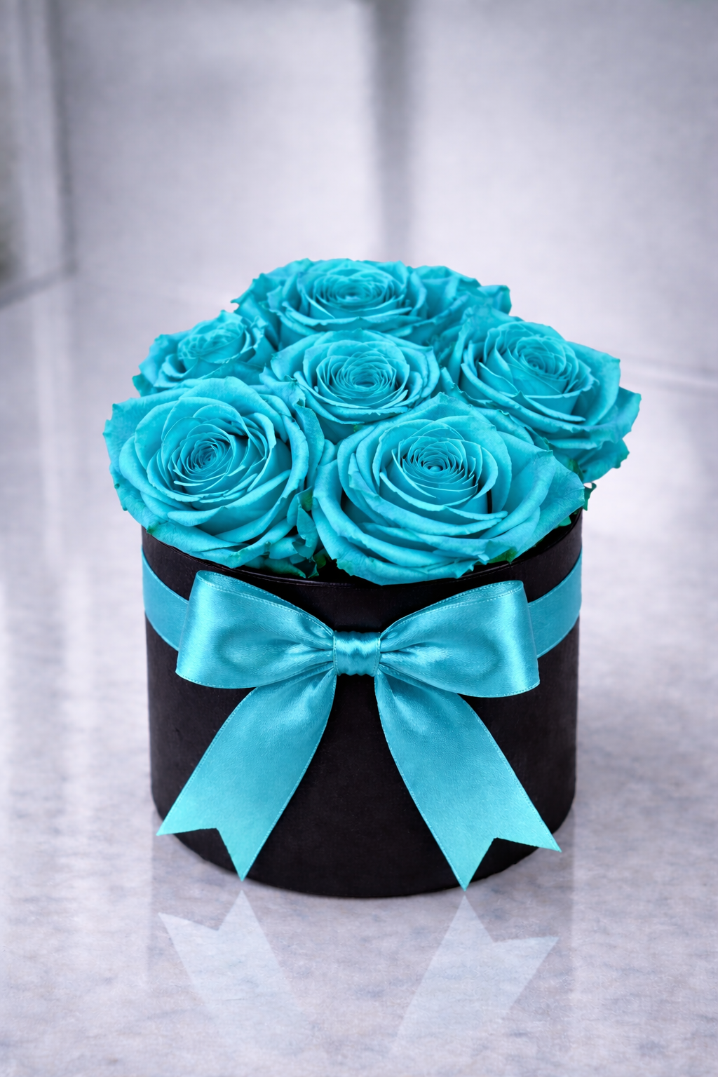 Noir Rose Mini black round box turquoise.png