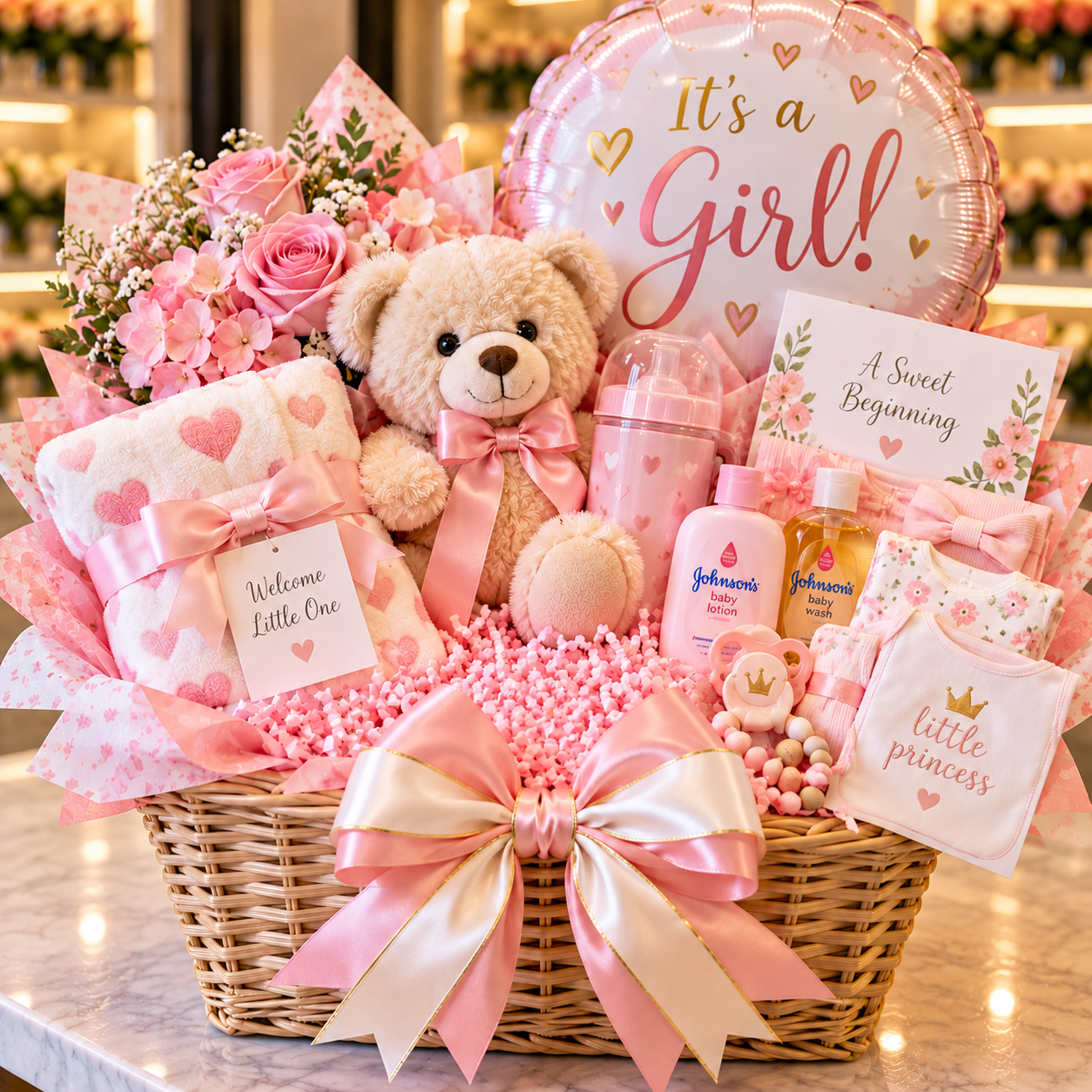 Sweet Pink Baby Gift Basket.png