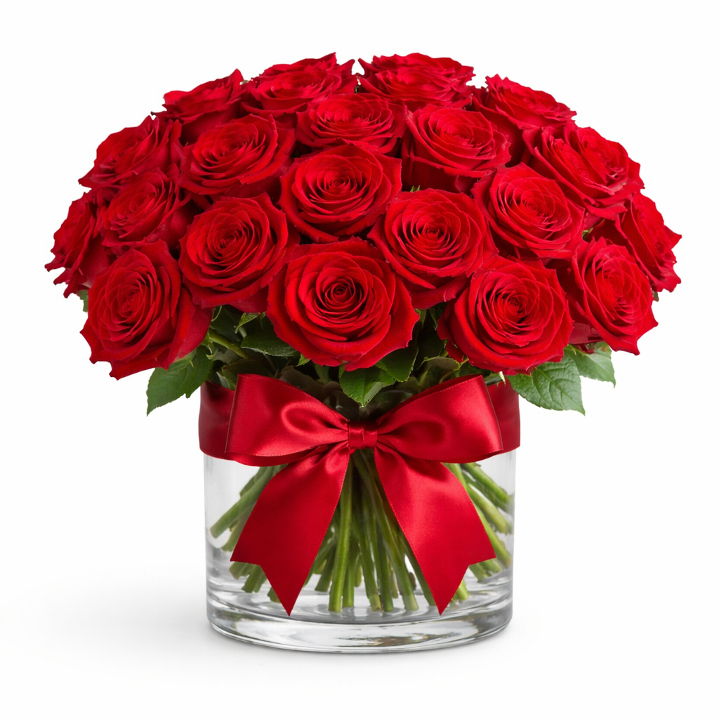 red Rose Reflection Fresh low vase.png
