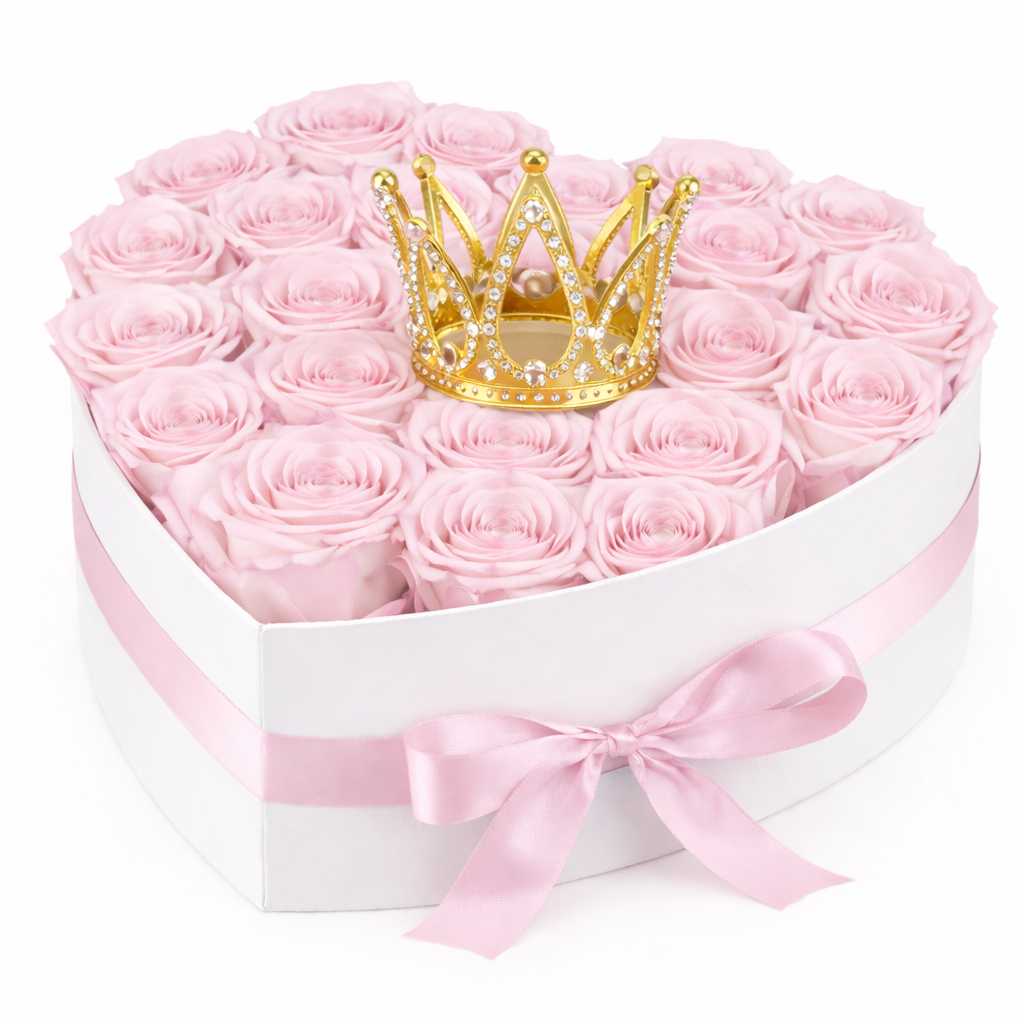 crown fresh roses heart prop parisbasketsandflowers pink white box heart pink bow.png