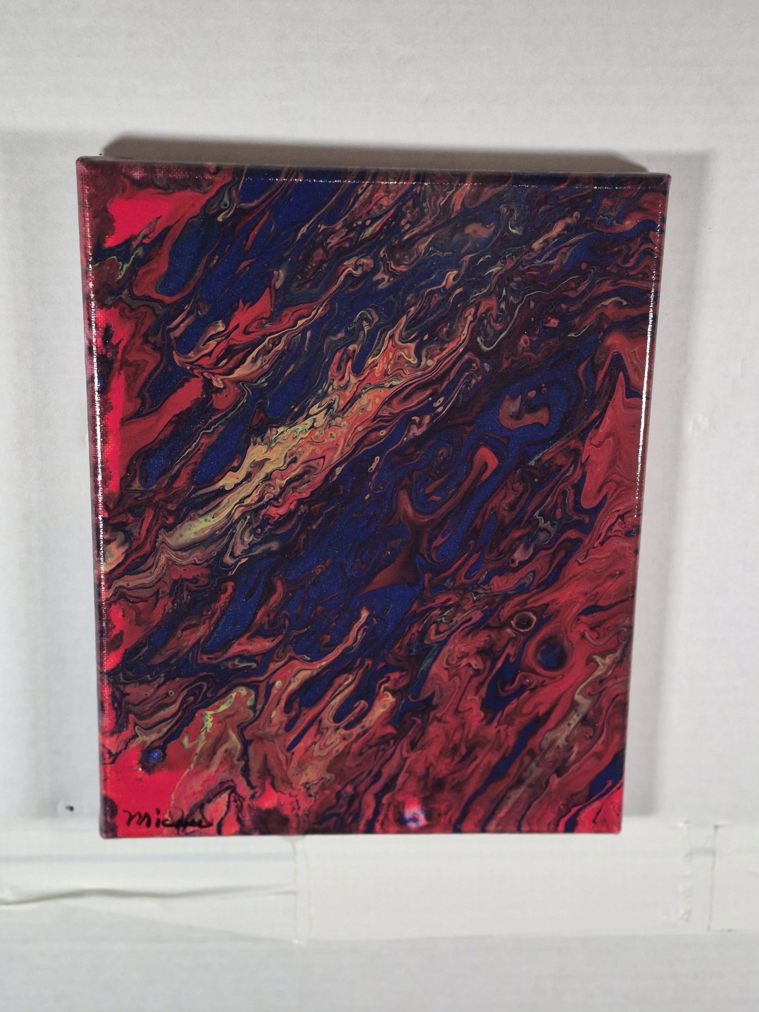 Vibrant Swirl Abstract Canvas Art