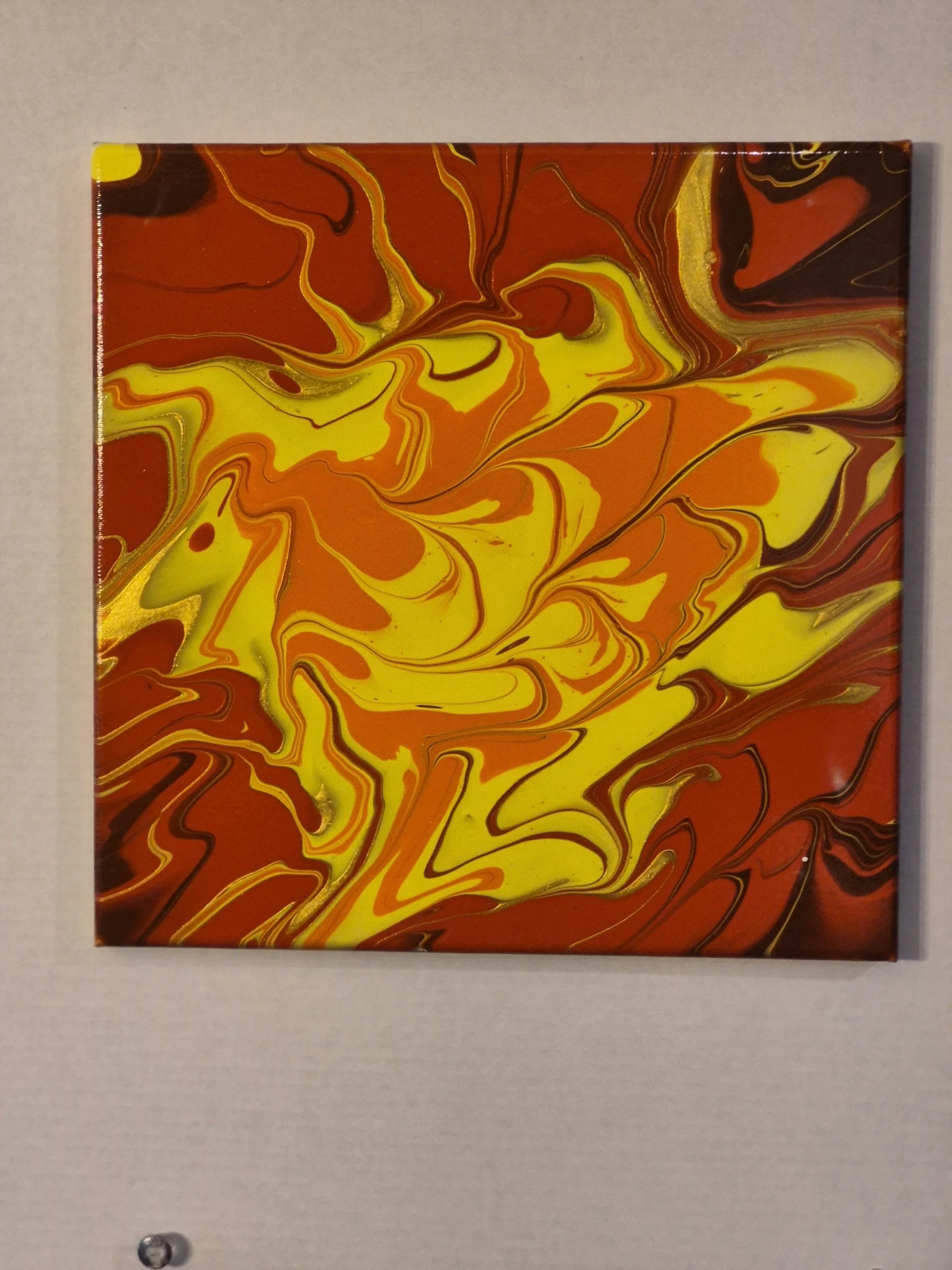 Vibrant Swirls Abstract Canvas Art