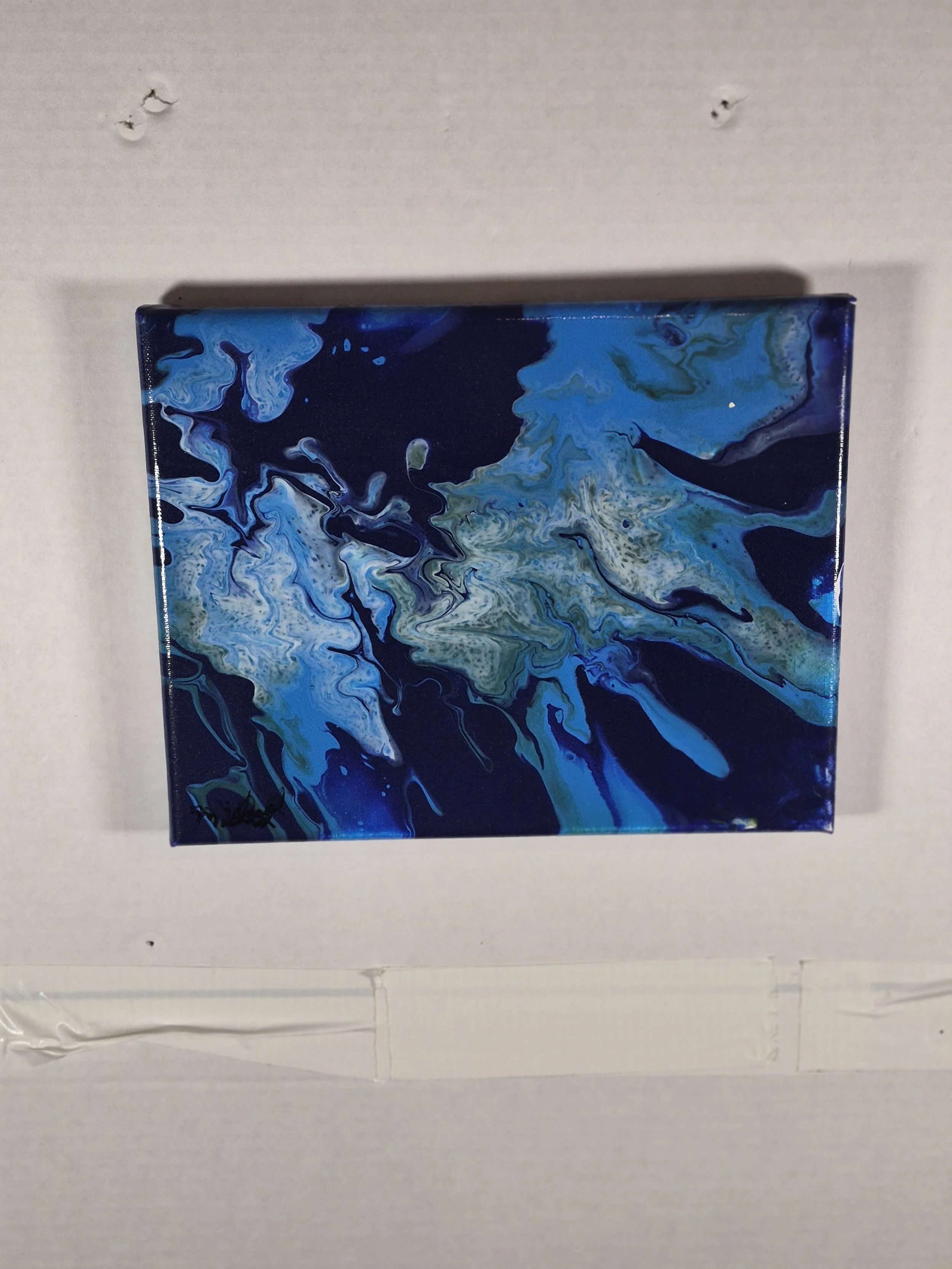 Abstract Tranquility Blue Canvas Art