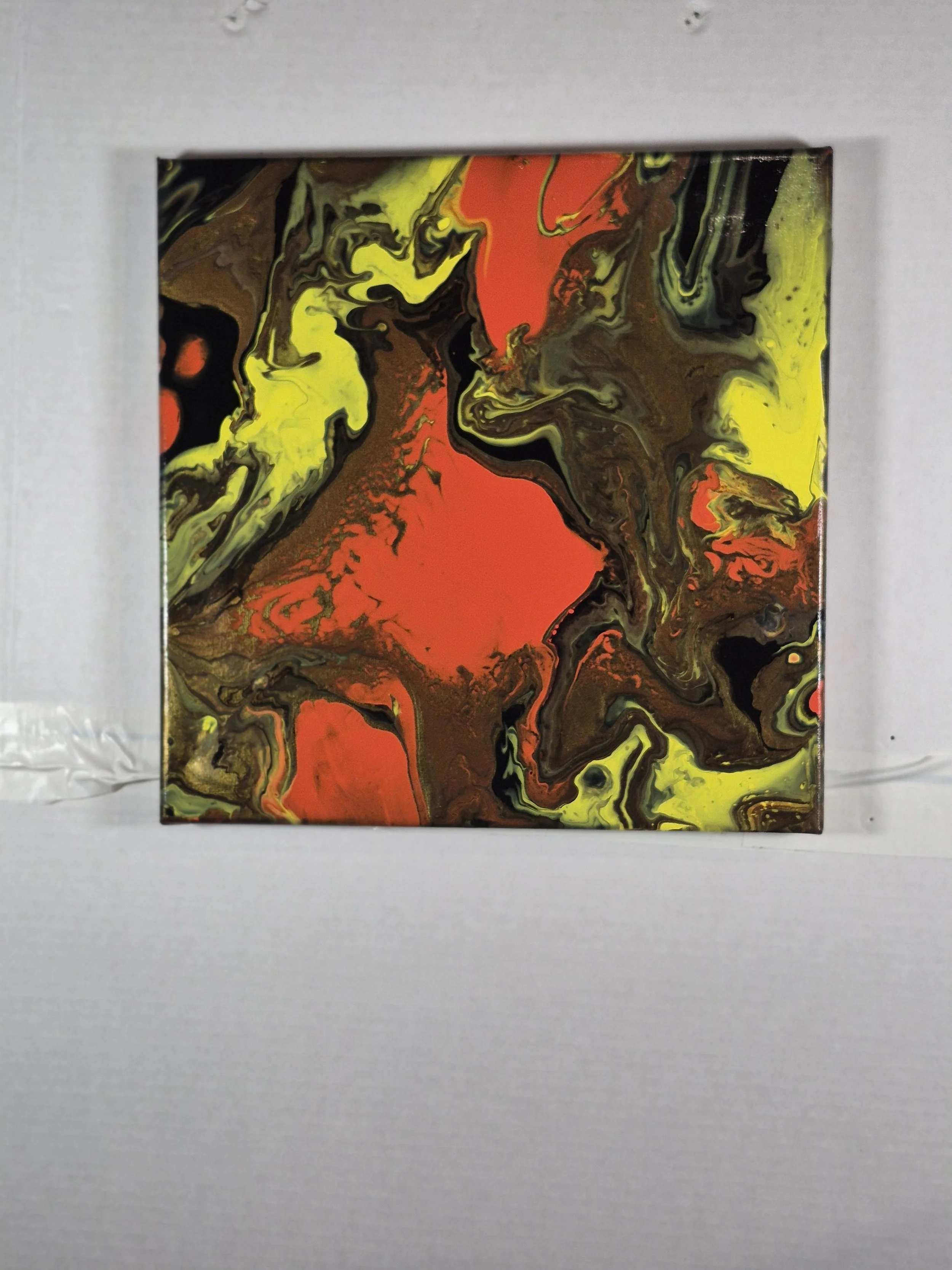 Vibrant Color Wave Abstract Painting