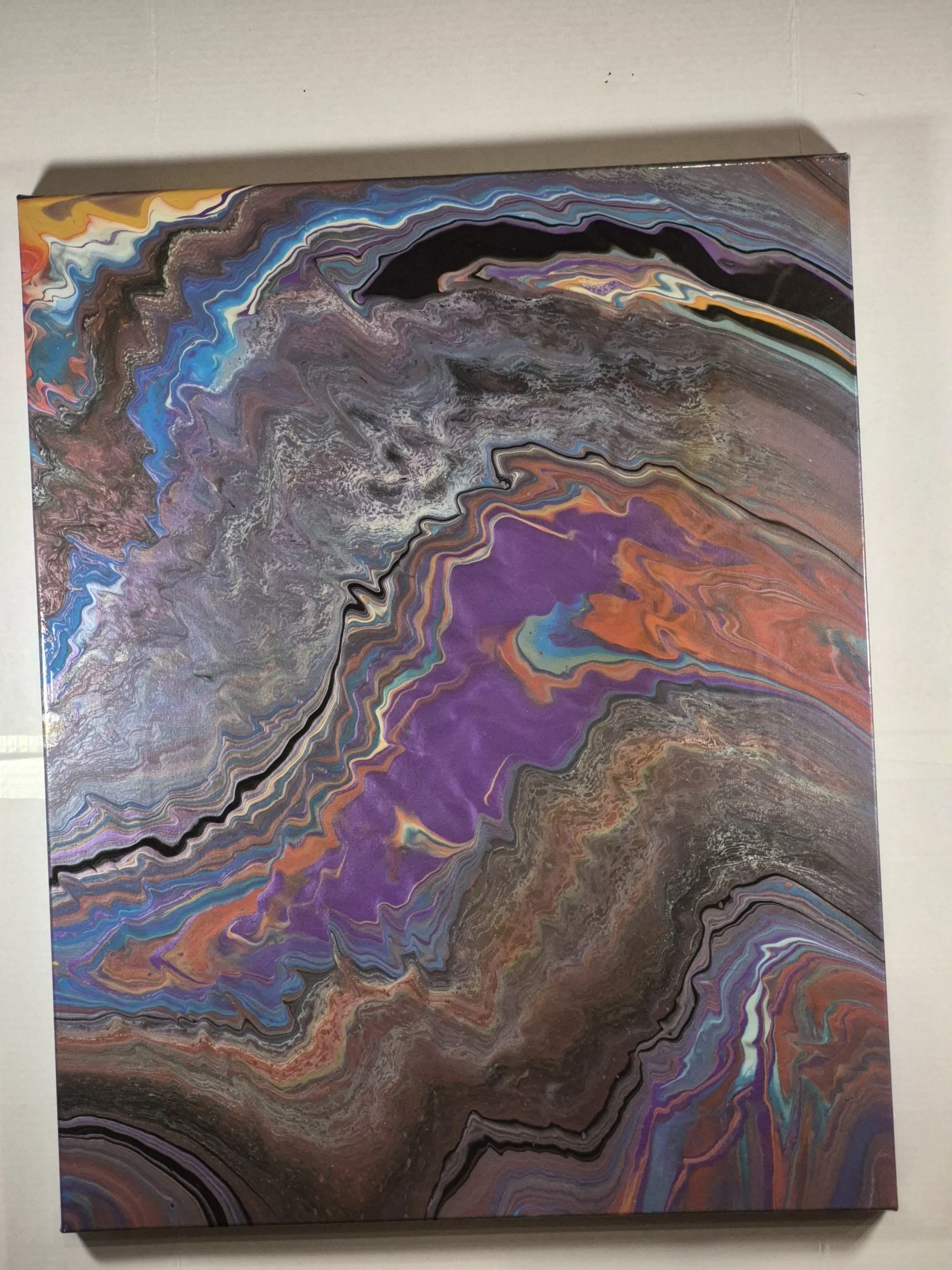 Vivid Swirl Abstract Canvas Art