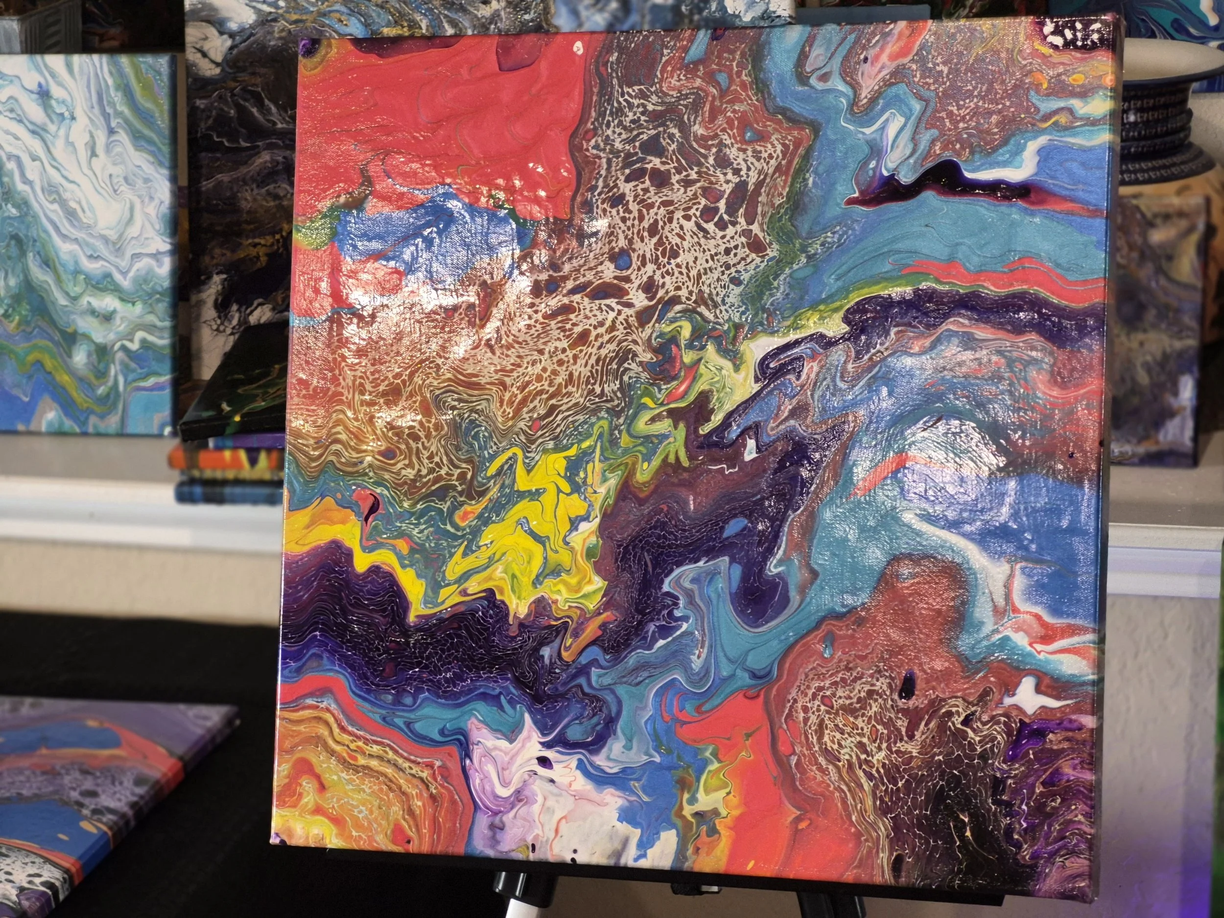 Abstract Fluid Art Canvas