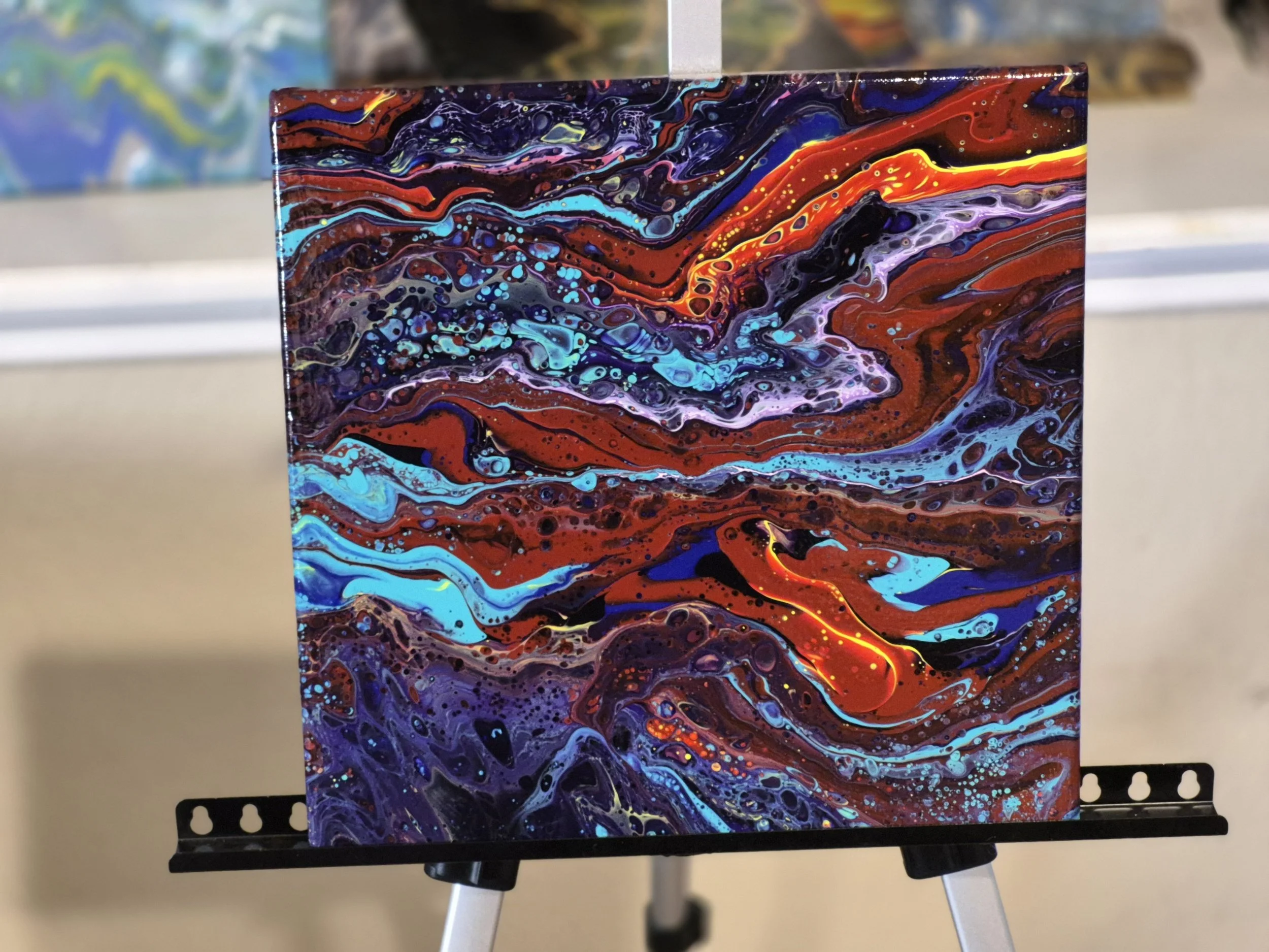 Vivid Swirl Abstract Canvas Art