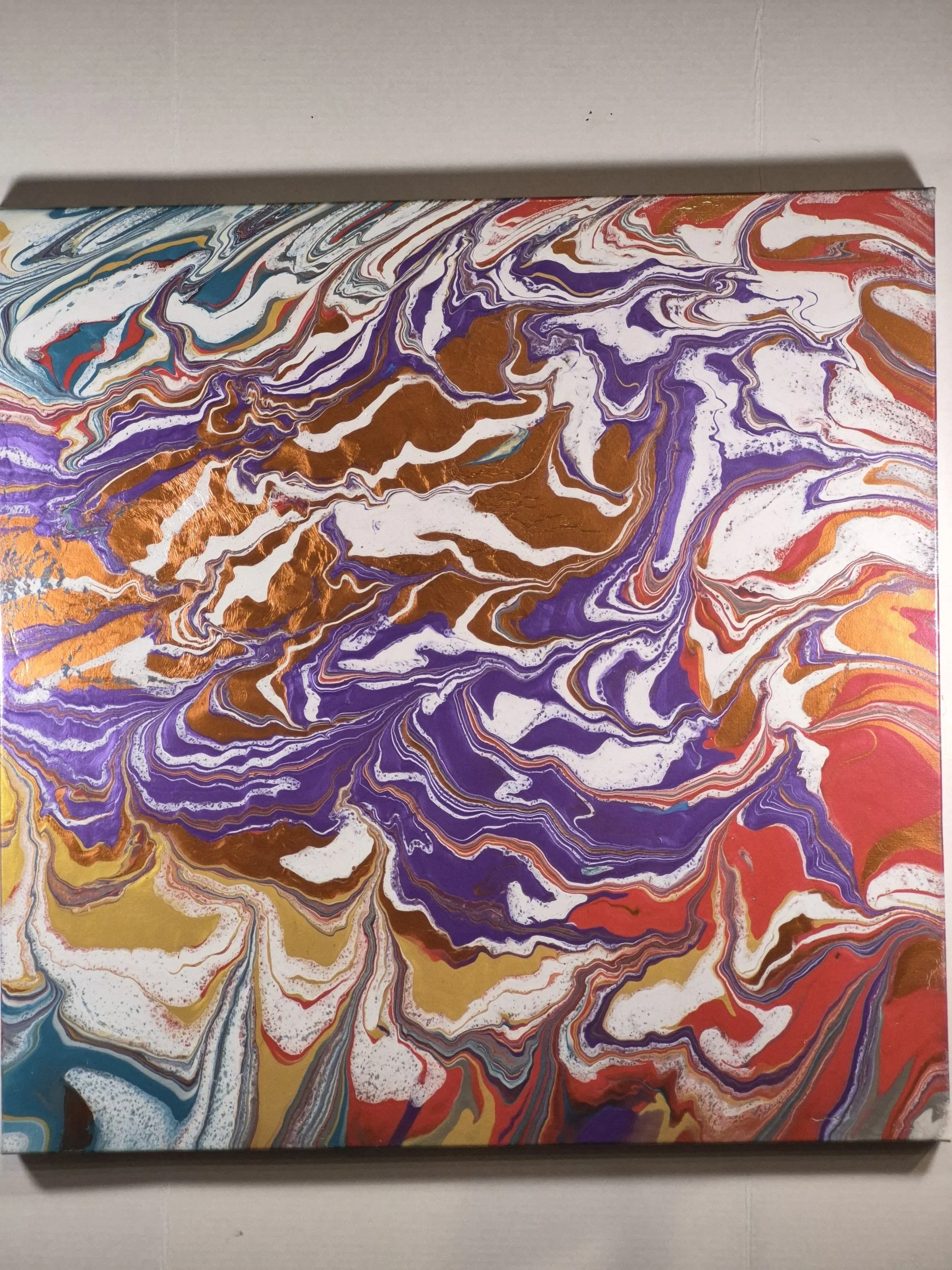 Vibrant Tornado Abstract Canvas Art