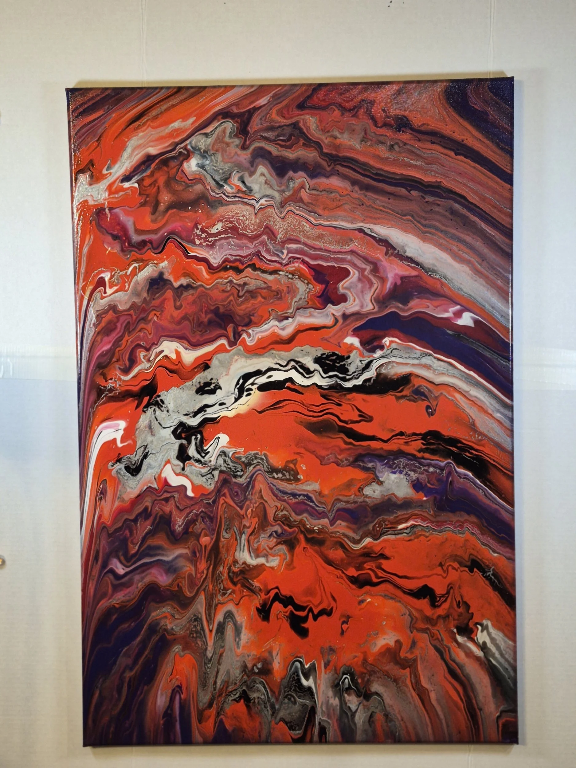 Vivid Energy Abstract Canvas