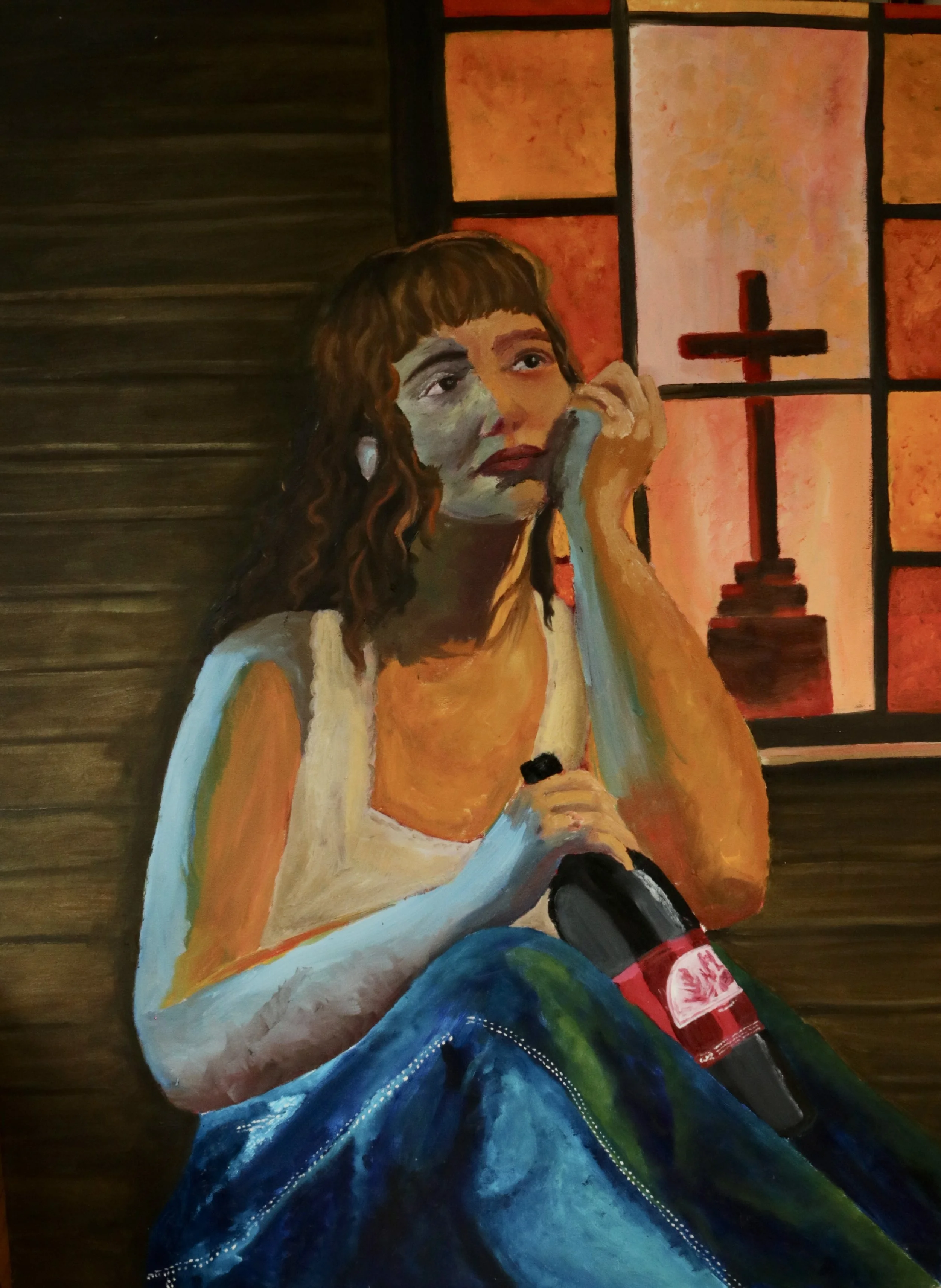 Sally Crandall, Eucharist (2025) , oil, 30 x 40 inch