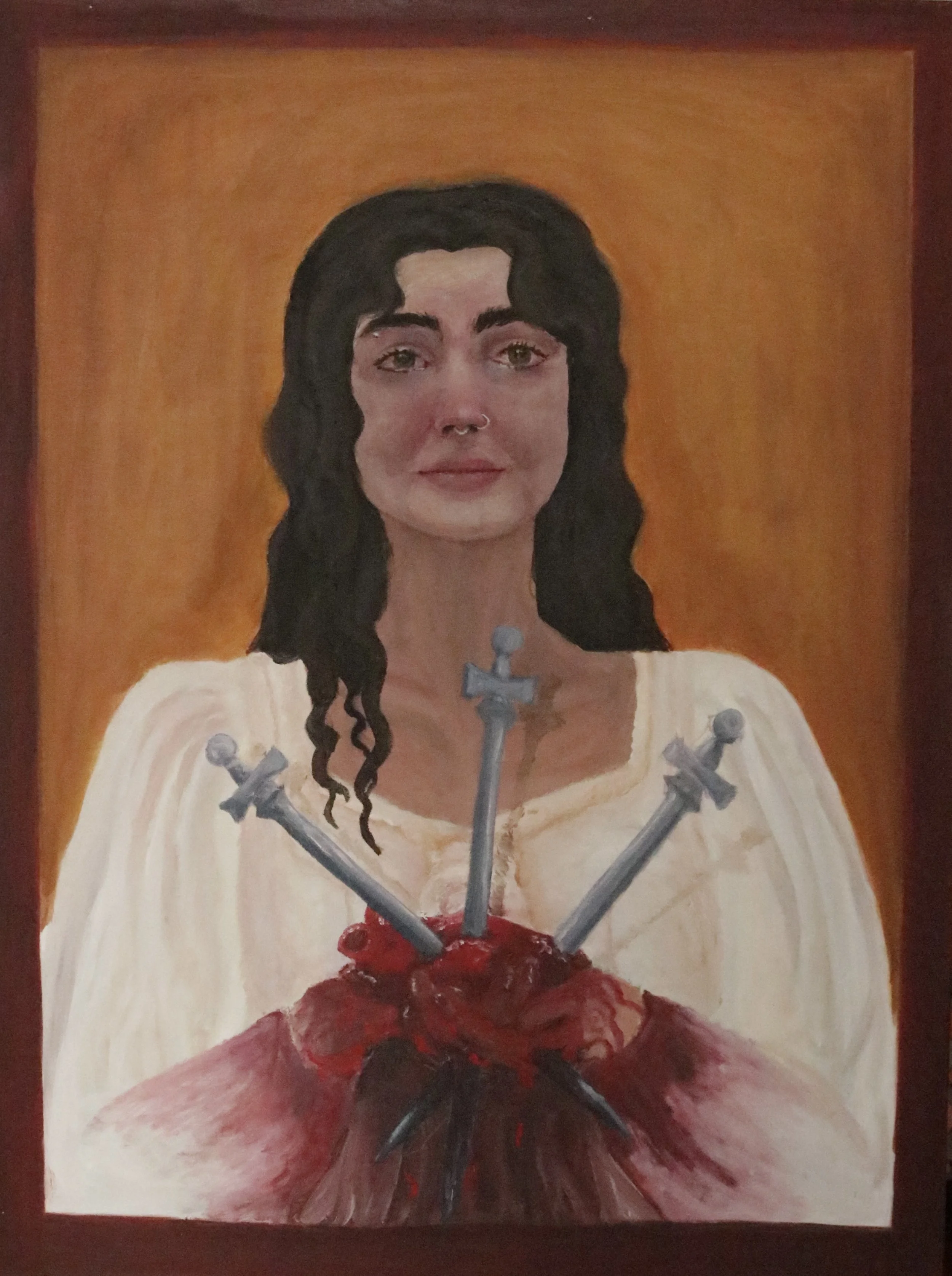 Sally Crandall, Marriage (2025) , oil, 30 x 40 inch