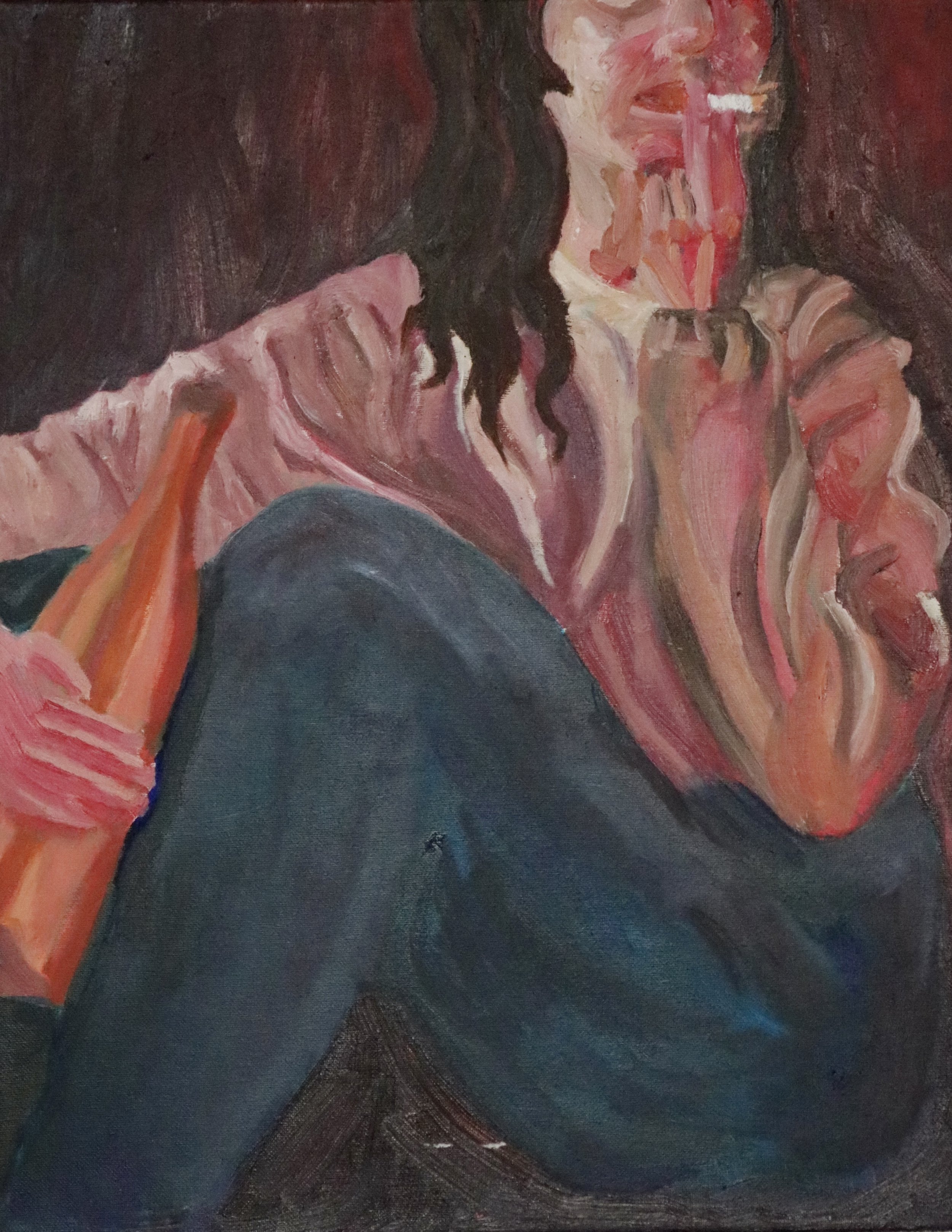 Eucharist Study (2025), oil