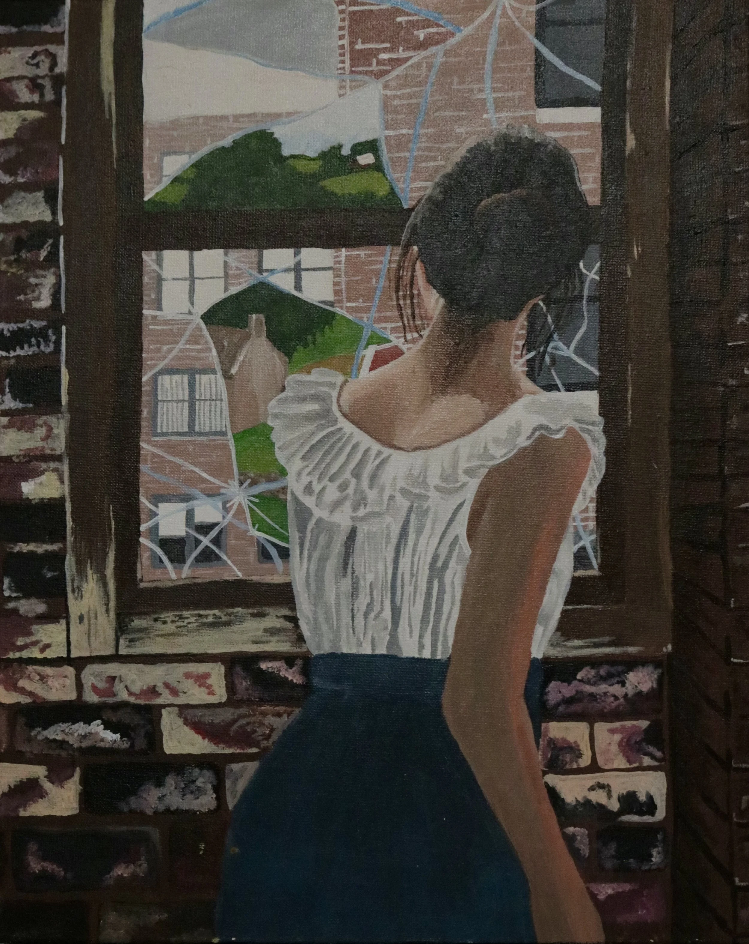 Sally Crandall, Untitled (2021) , oil, 18 x 24 inch