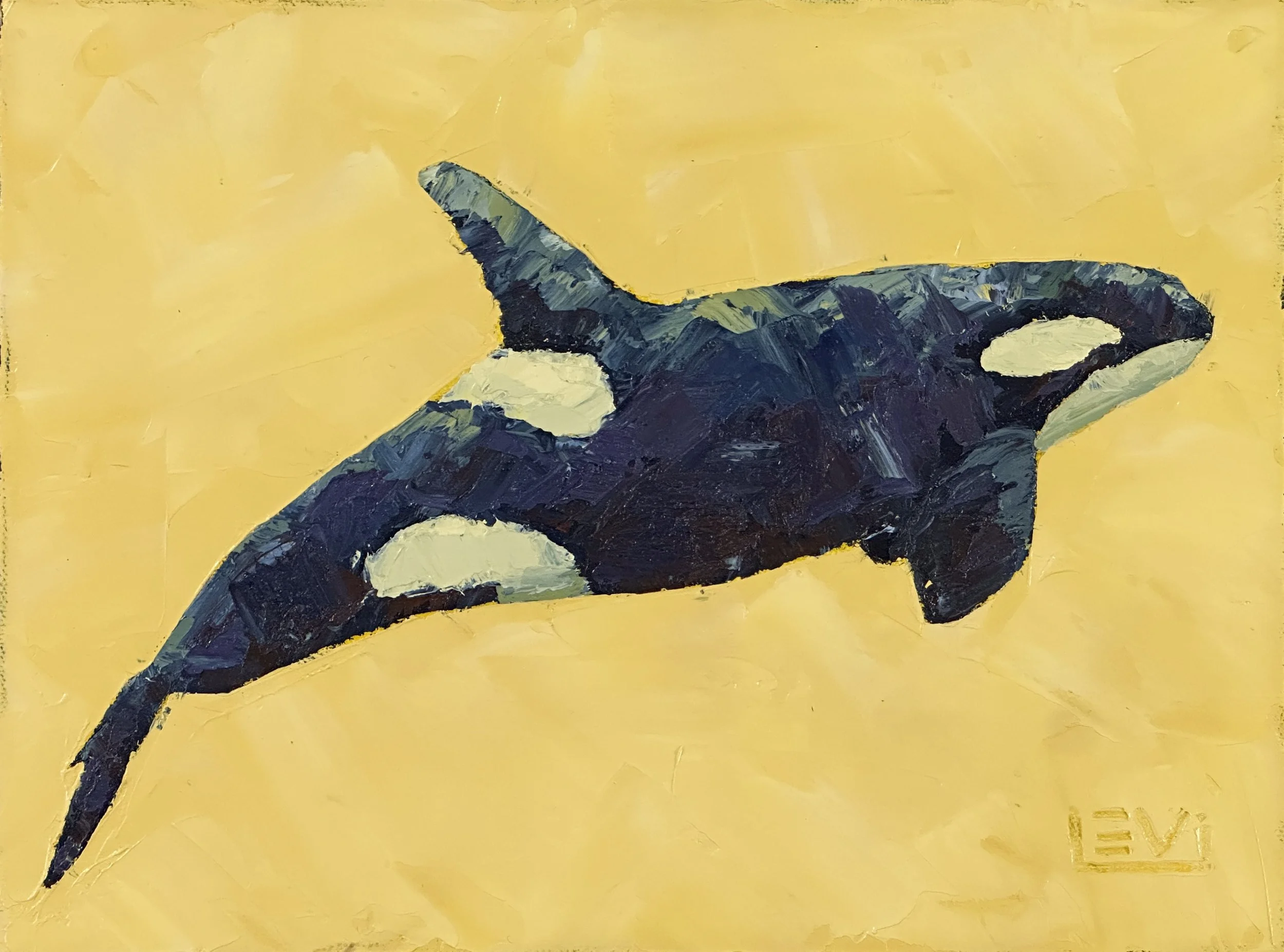 Dreaming Orca - 
Timber Ridge - 9×12” Oil
