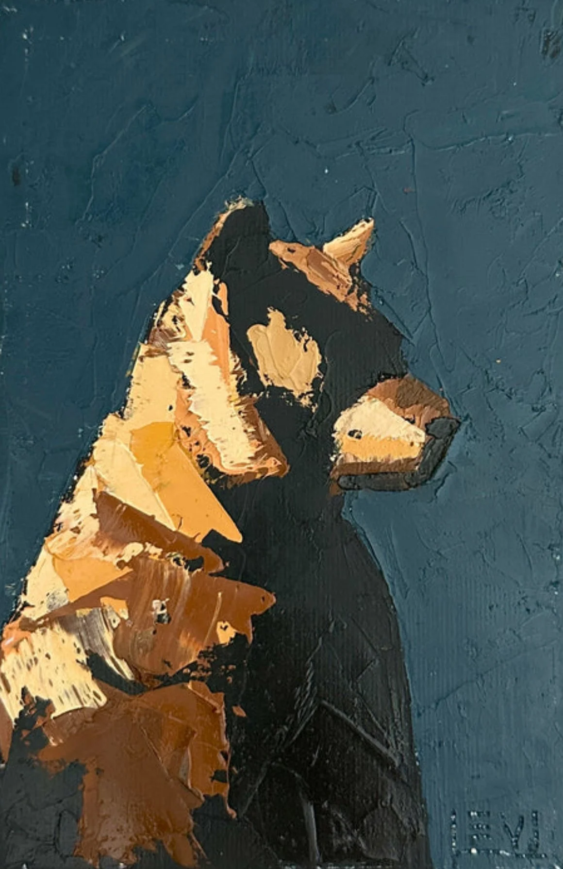 Bear Thoughts No. 18 - SOLD -
Loca Art - 4×6” Oil