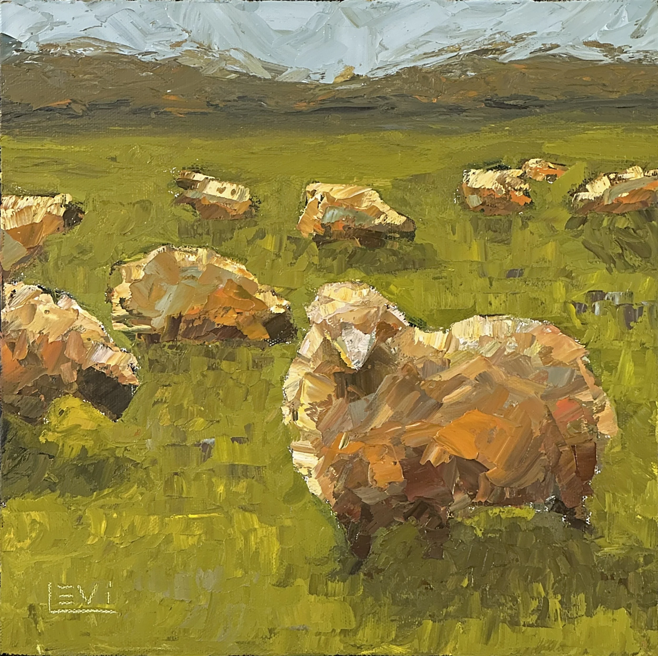 Shear Delight - 
Aspen Emporium - 12x12 Oil