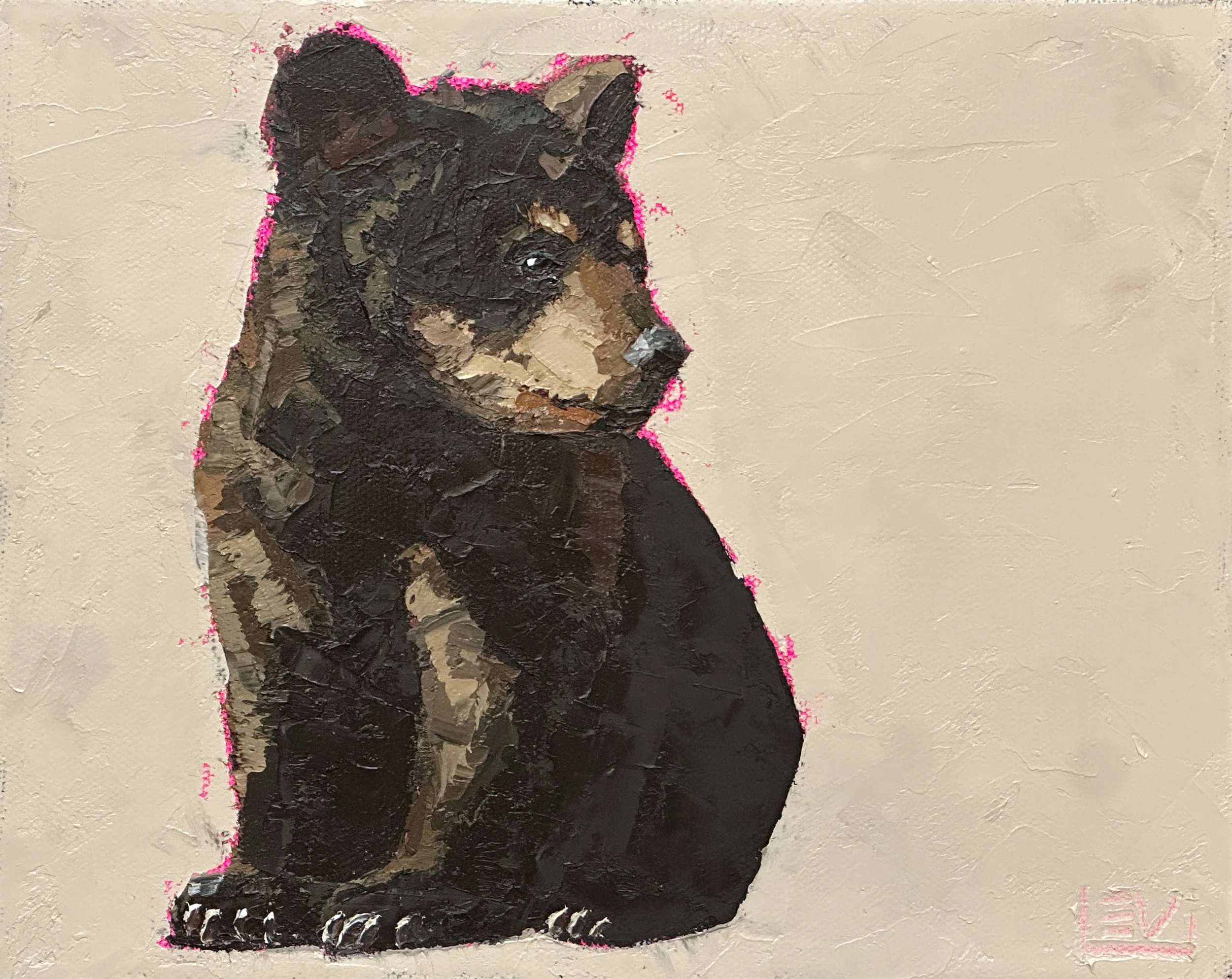 Bear thoughts No. 16 - SOLD - 
Timber Ridge - 8×10” Oil