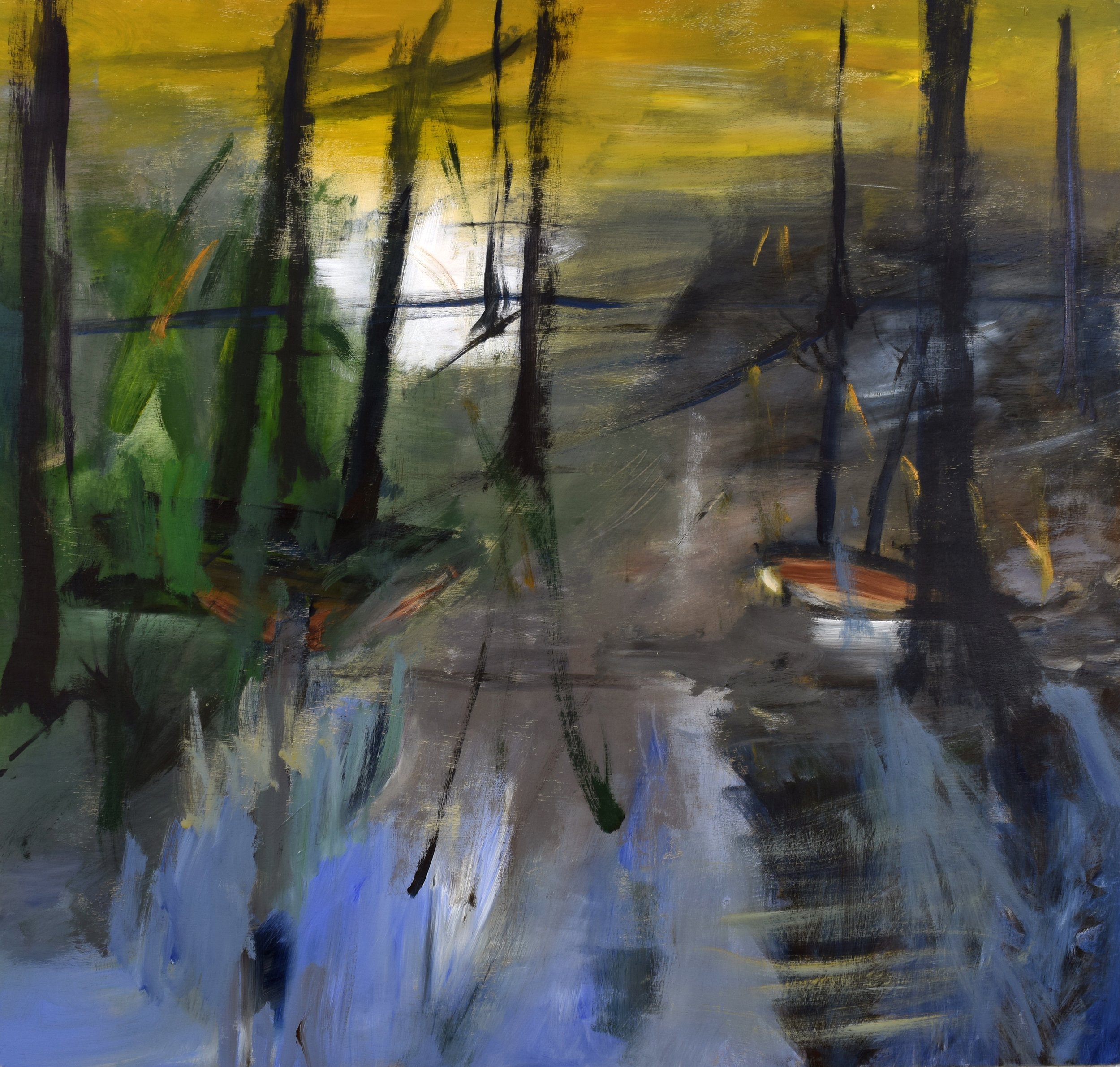 Quay, ©2021
Acrylic on Wood Panel
40” H X 42”W (unframed)
42” H X 44” W
$5,000.00