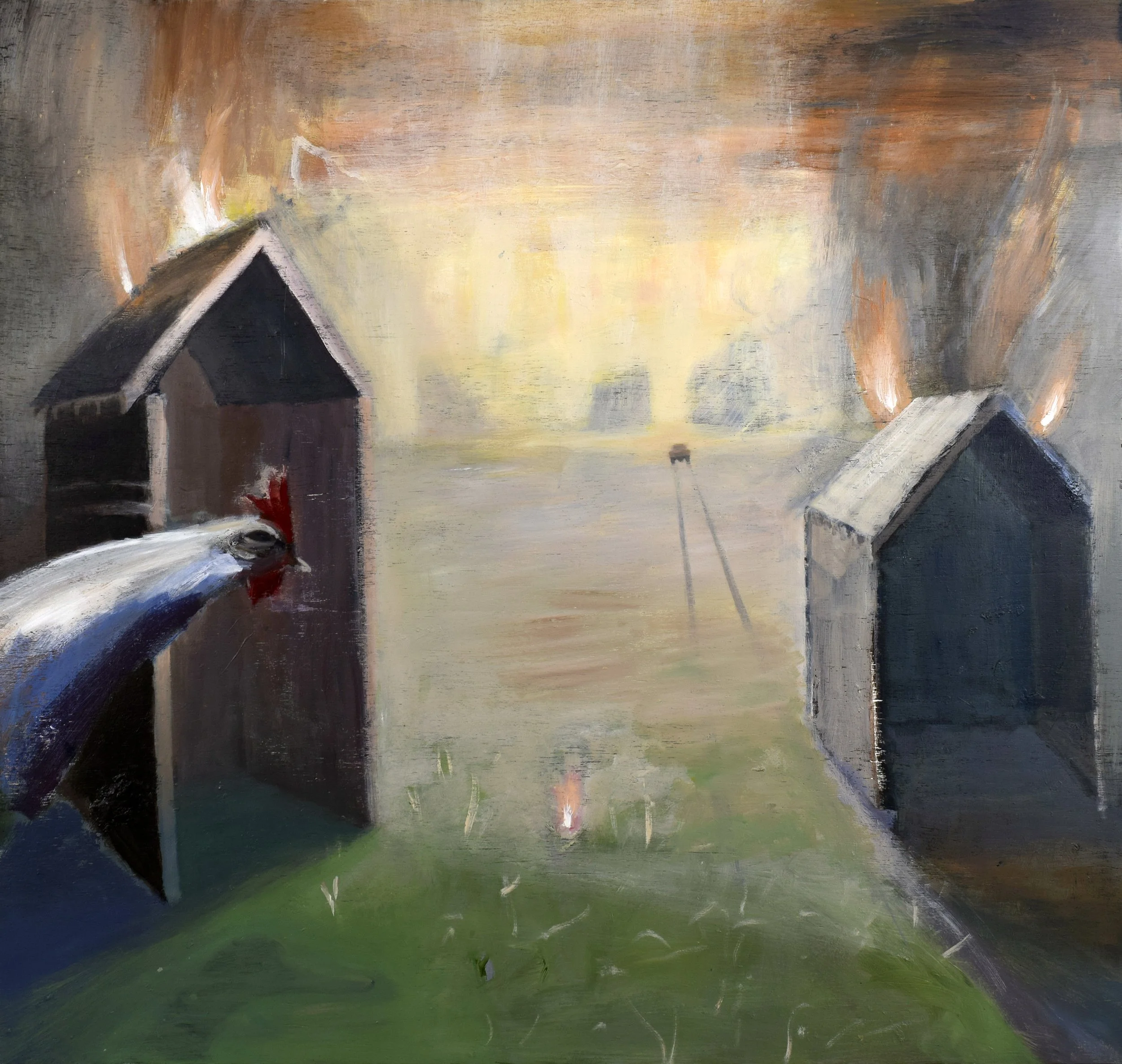 Arson
©2021
Acrylic on Wood Panel
40" H X 42" W