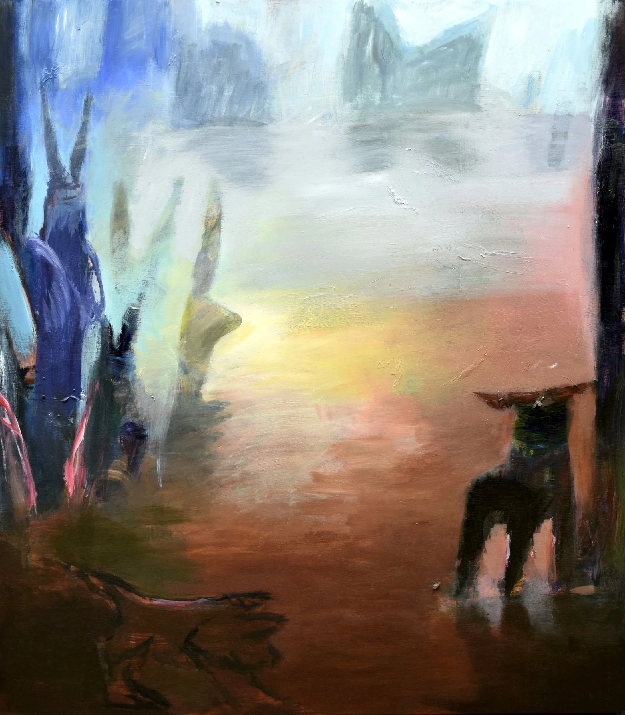 The Harbinger, ©2016
Acrylic on wood panel
50 ” X 44”
$5000.00