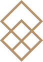 A geometric pattern with interconnected diamond shapes in beige and black.