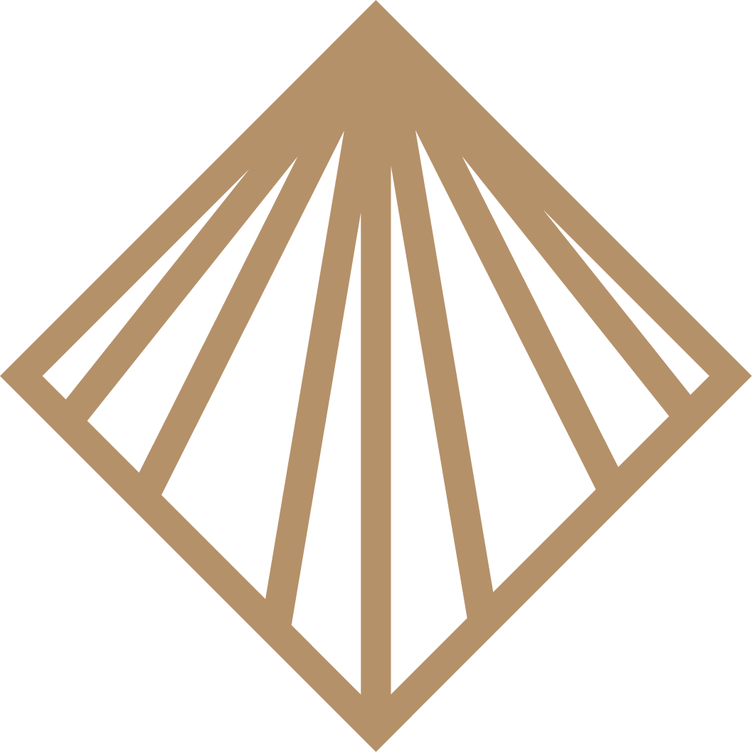 A brown wooden wine crate with diagonal and vertical slats in a diamond shape.