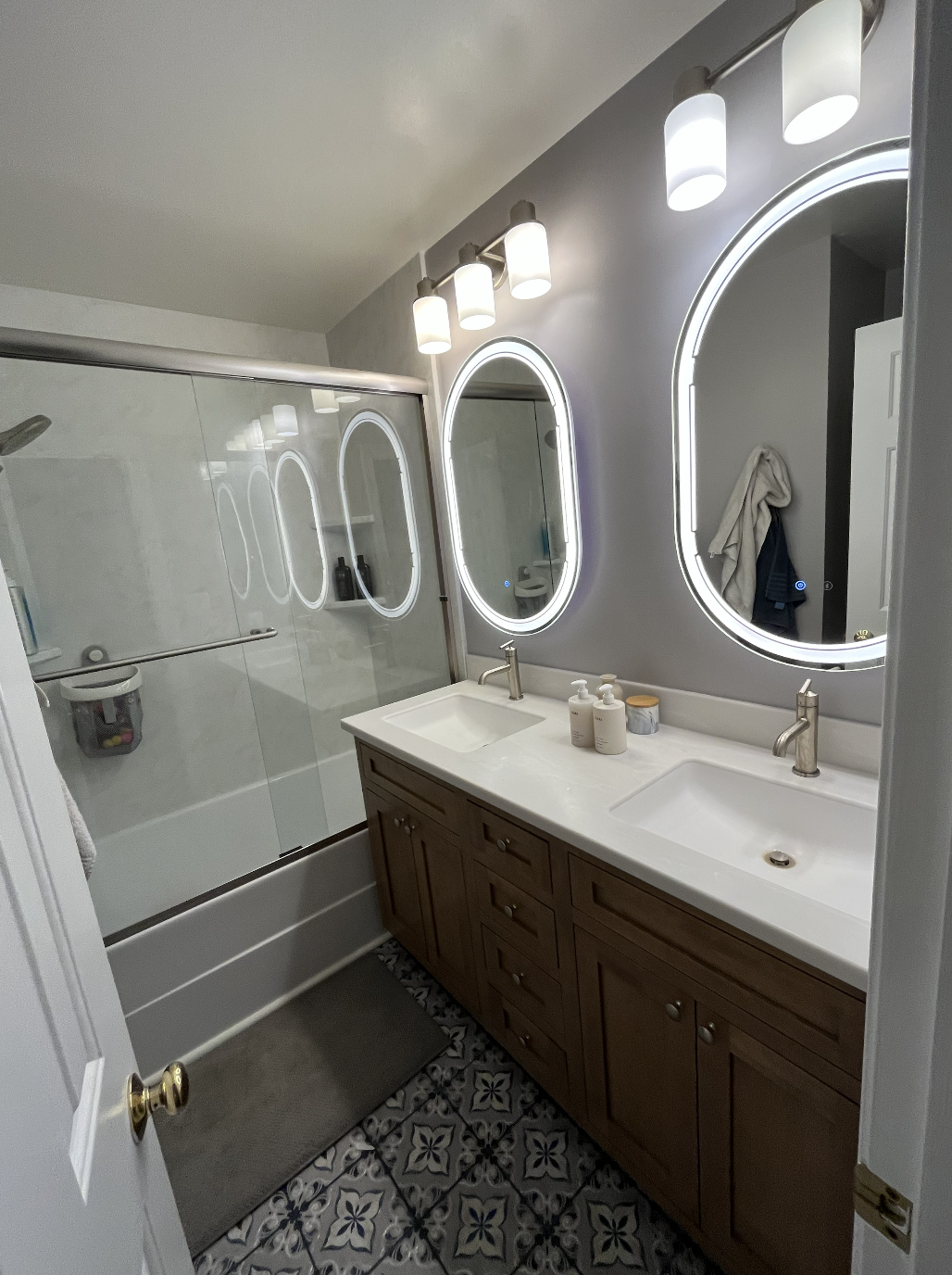 Bathroom vanity and mirror upgrade in Charlotte, NC