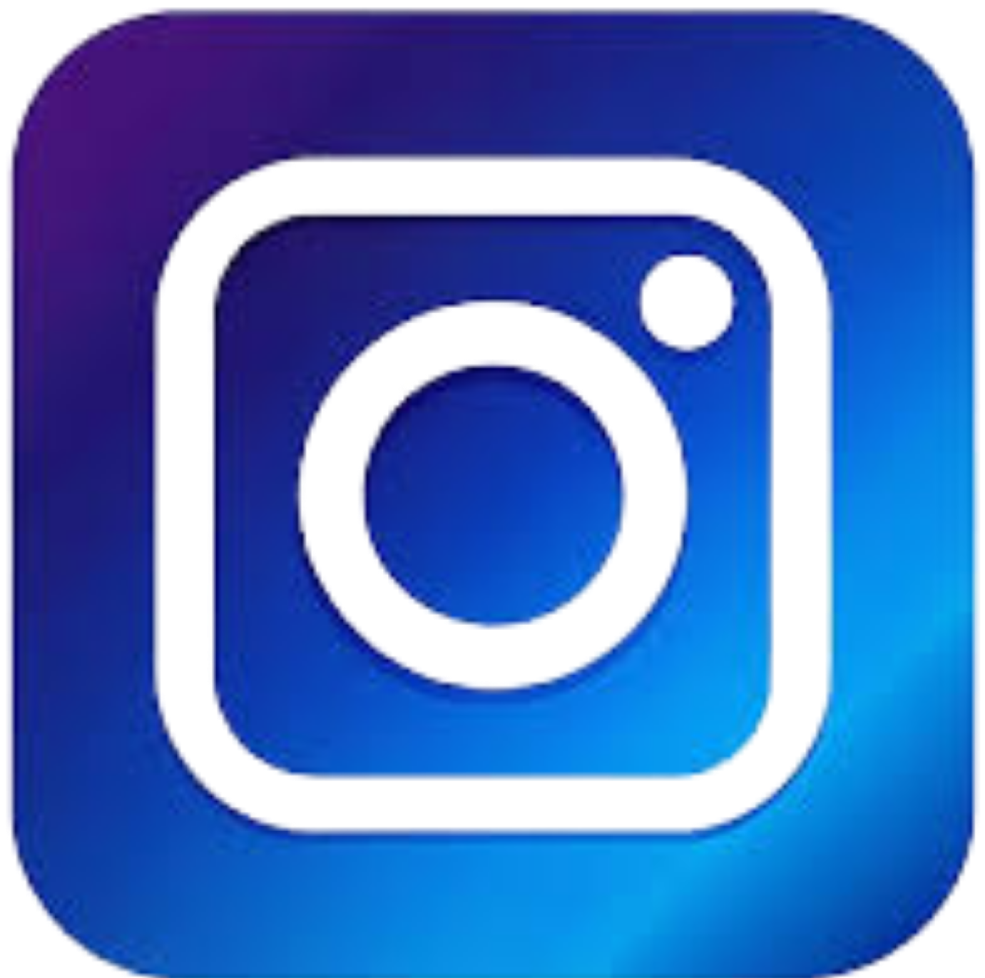 Instagram app icon in blue color scheme.