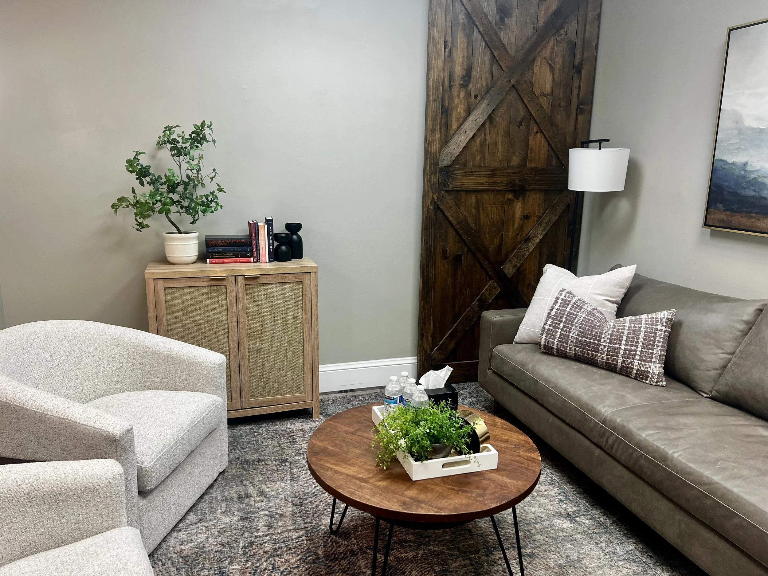 Relational Therapy Office Room sitting area.
