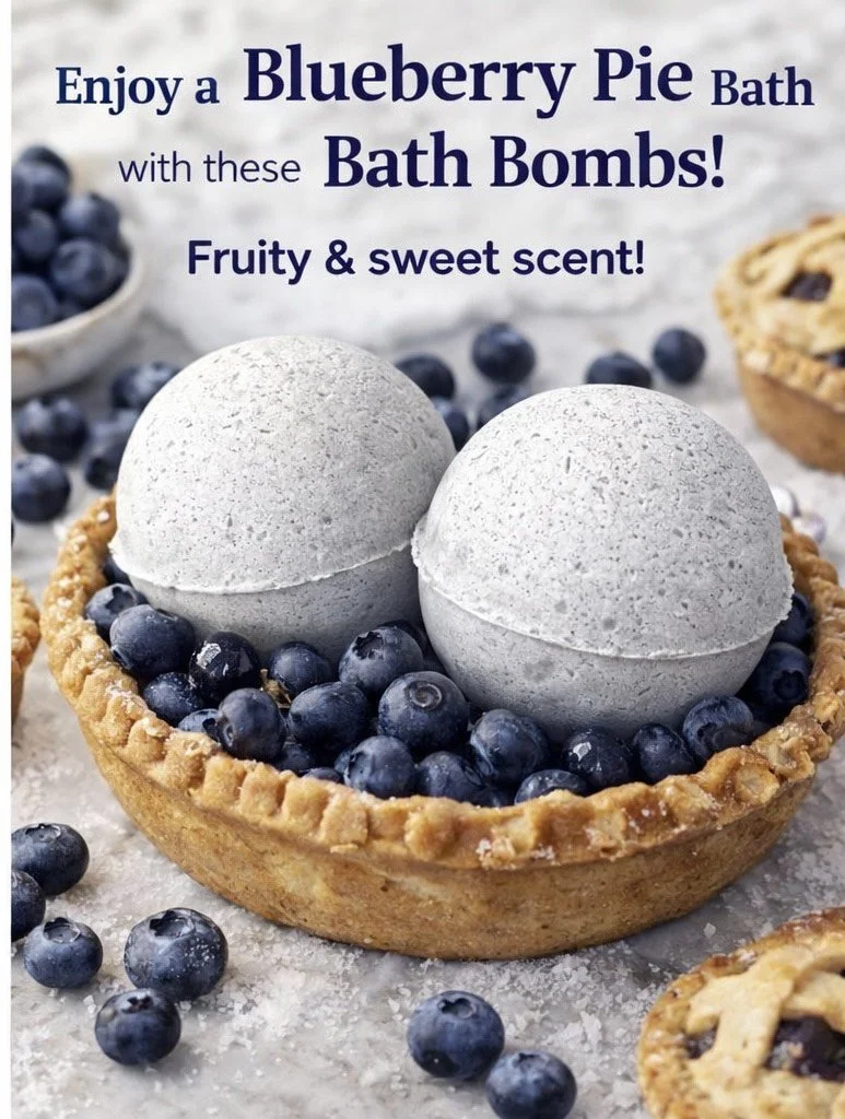 Blueberry Pie Bath Bomb (Large)