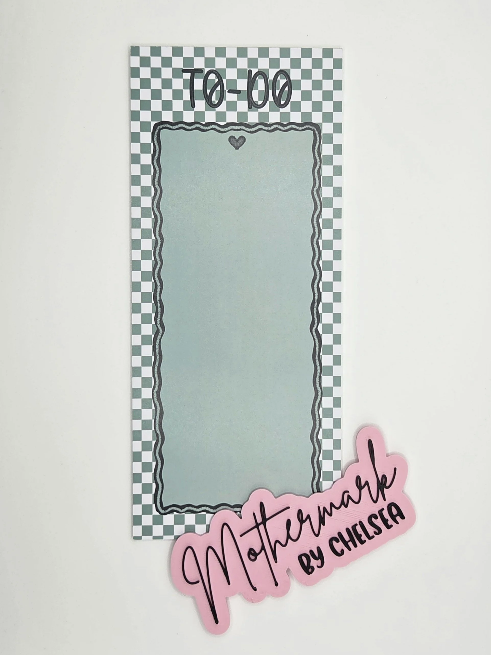 Teal Checkered To-Do Notepad