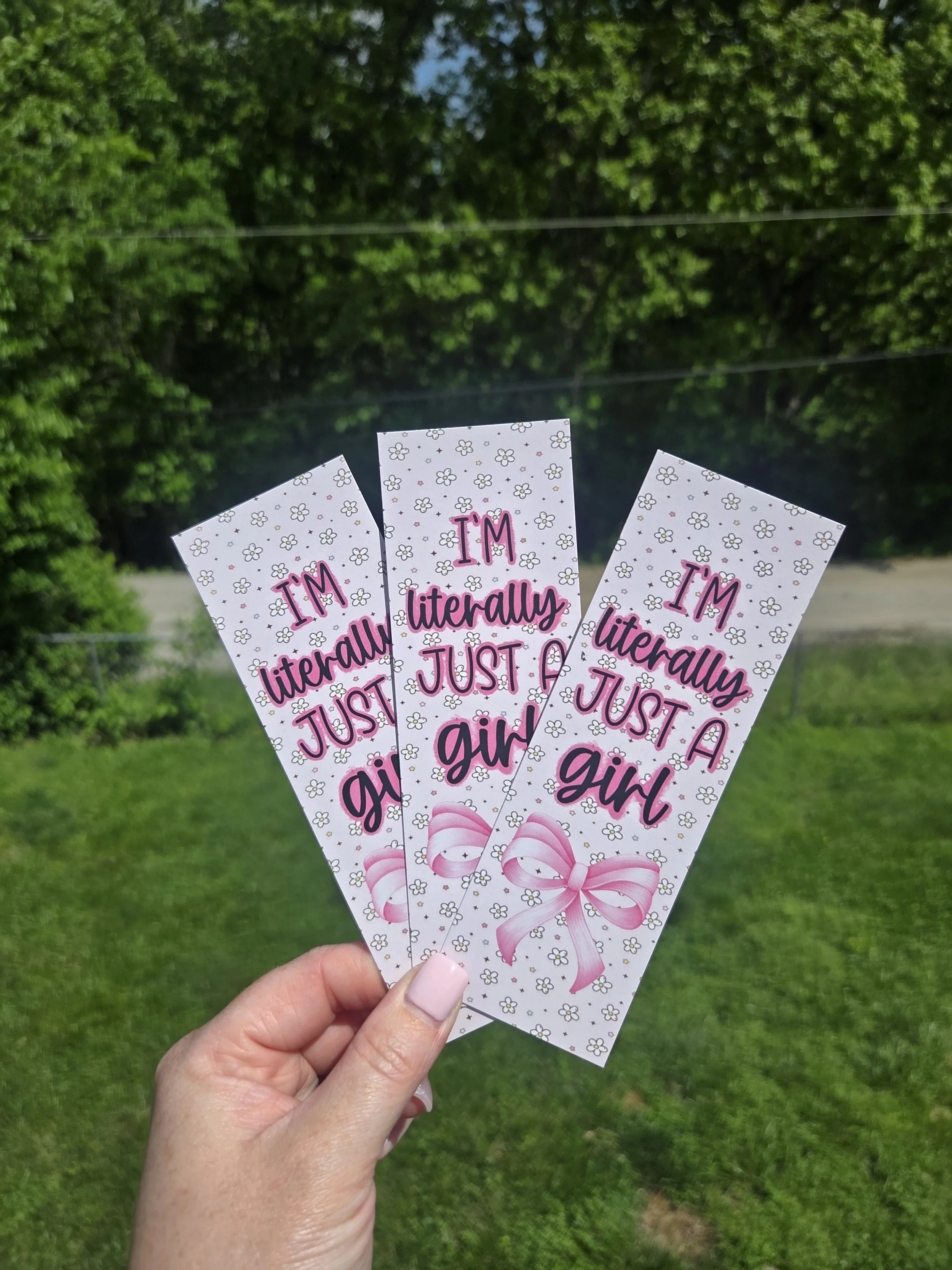 Literally Just A Girl Bookmark