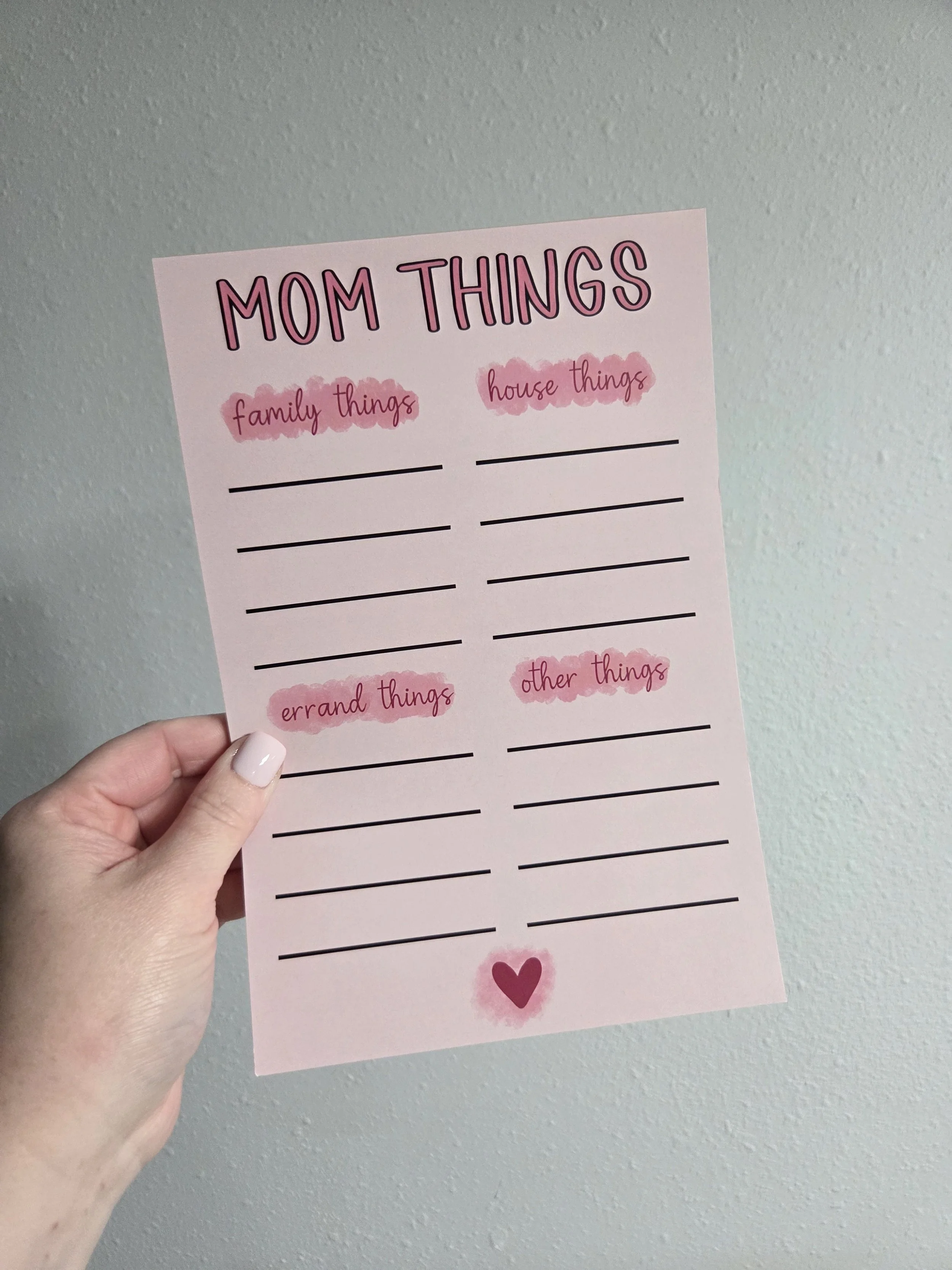 Mom Things Notepad