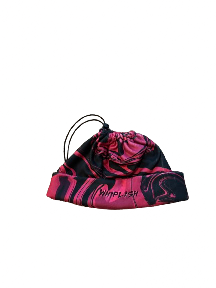 Pink Marble Fleece Cinch Beanie