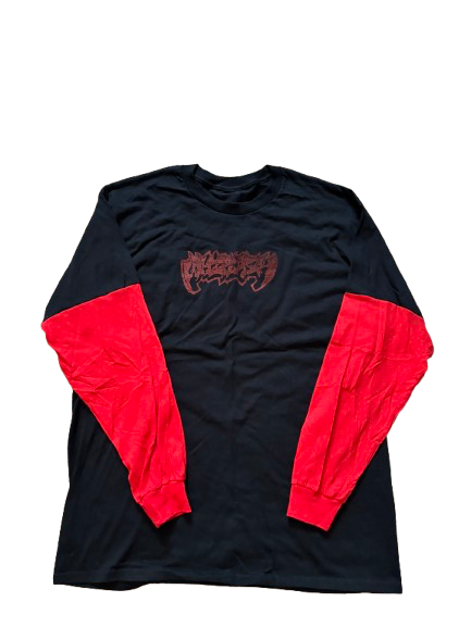 Black w Red 2 Piece Long Sleeve T