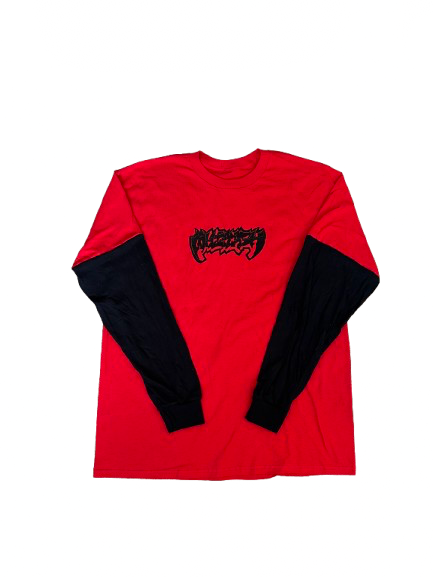 Red w Black 2 Piece Long Sleeve T