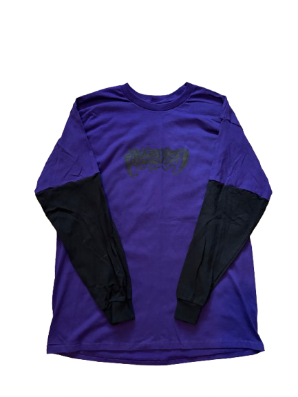 Purple w Black 2 Piece Long Sleeve T