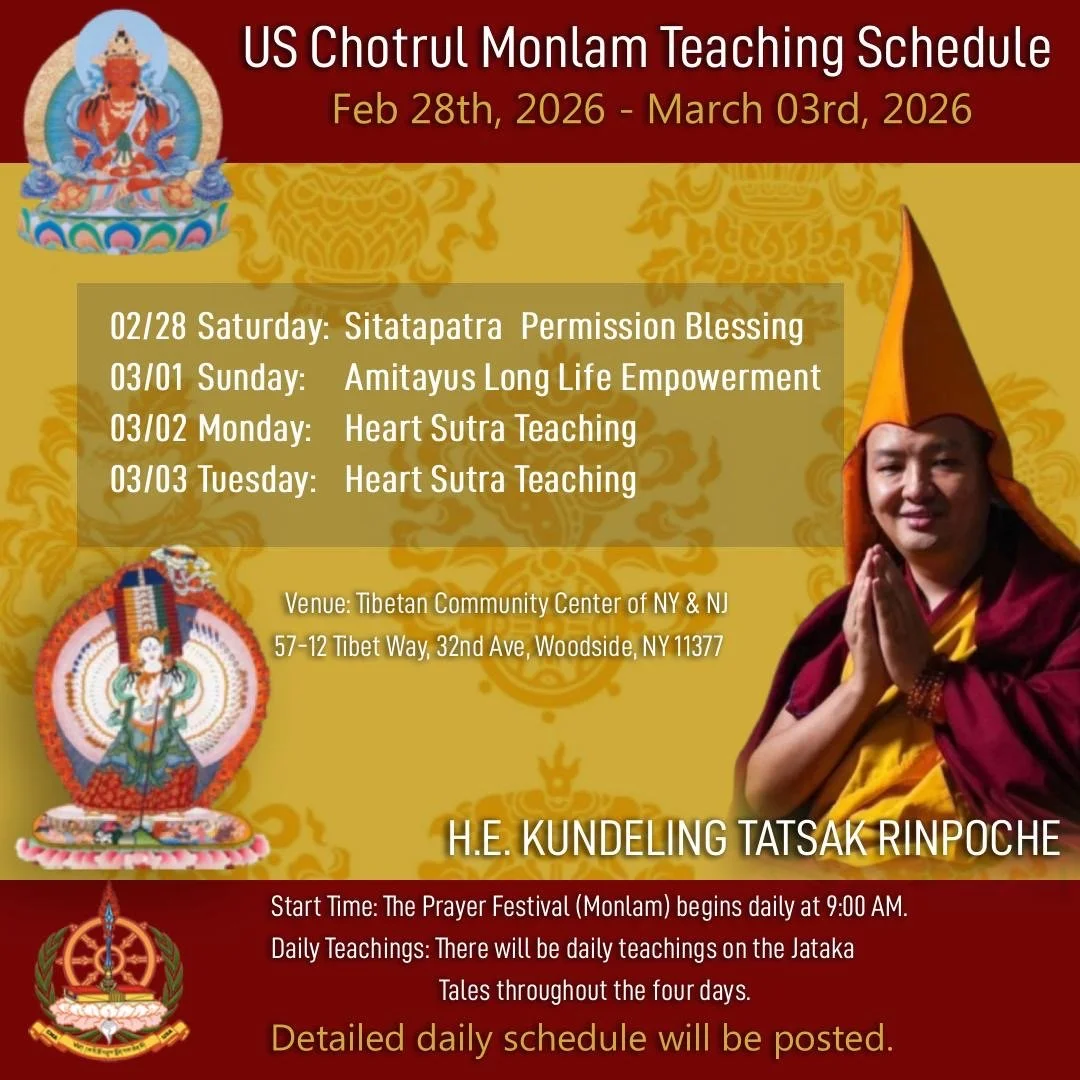 US Chotrul Monlam Teaching