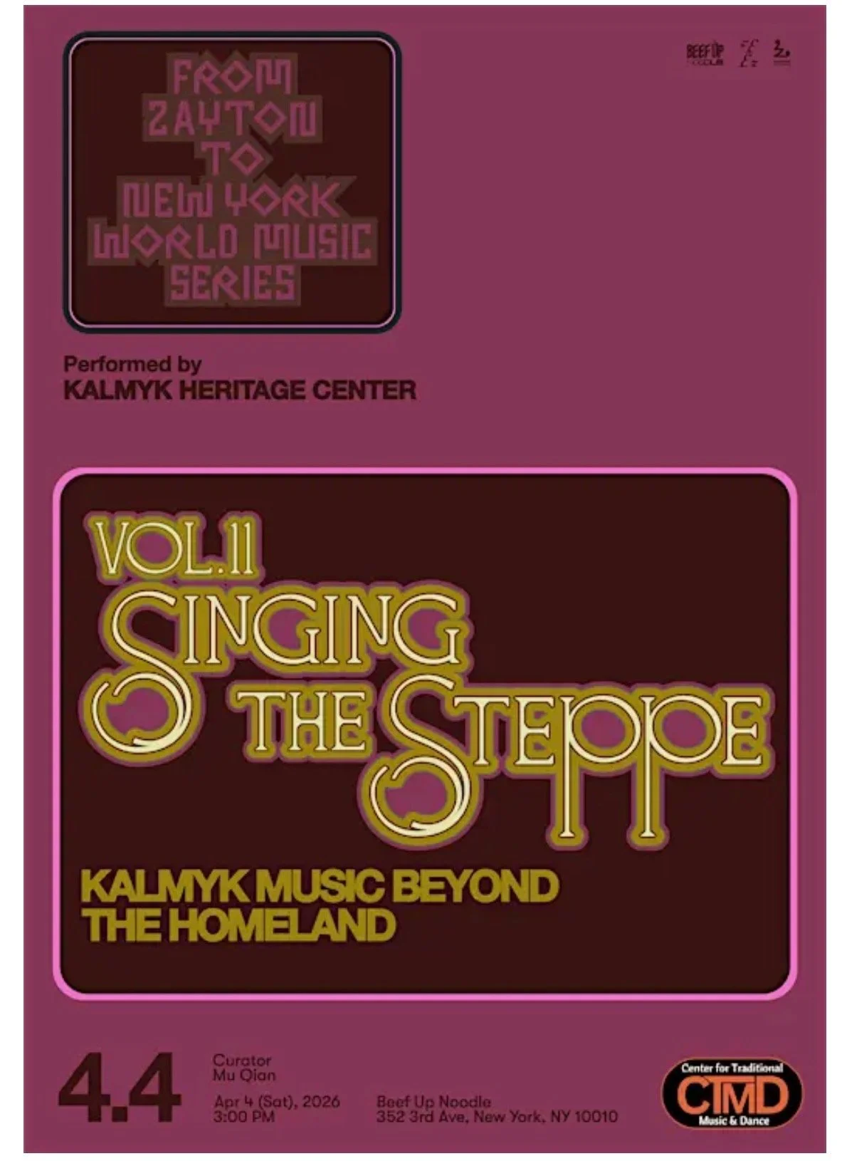 Singing the Steppe: Kalmyk music beyond the homeland