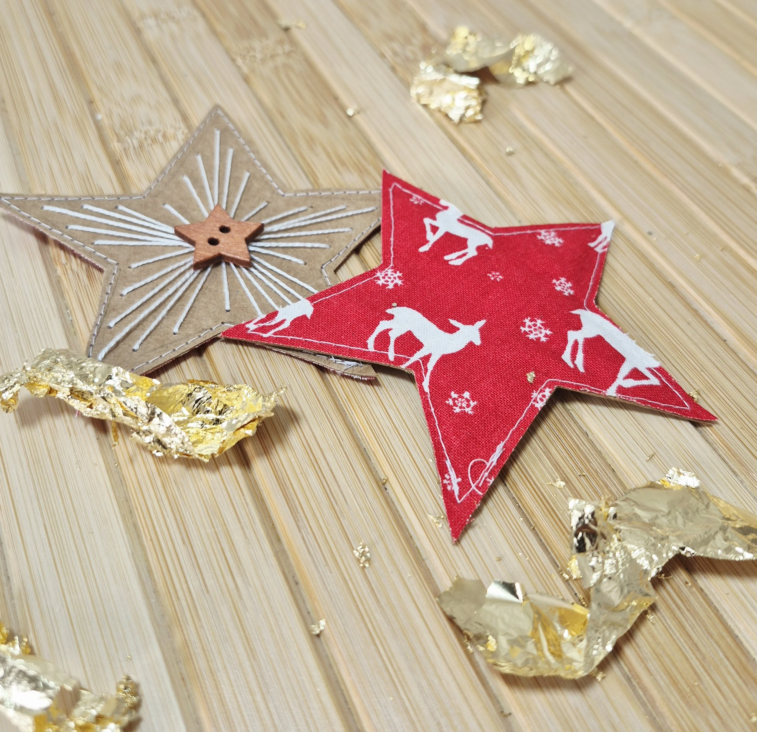 Handmade Star Christmas Tags