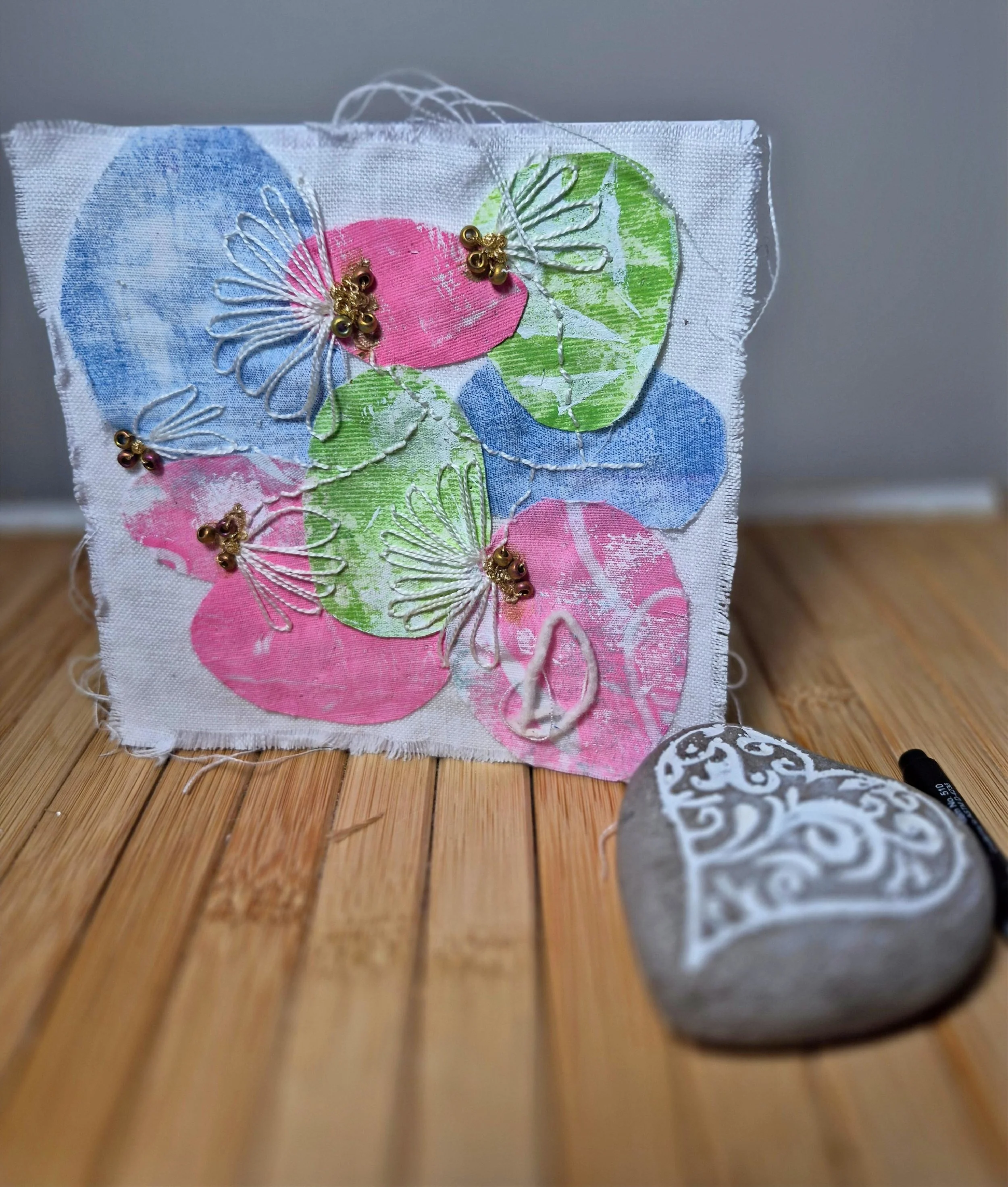 Artistic Mixed Media Greeting Card