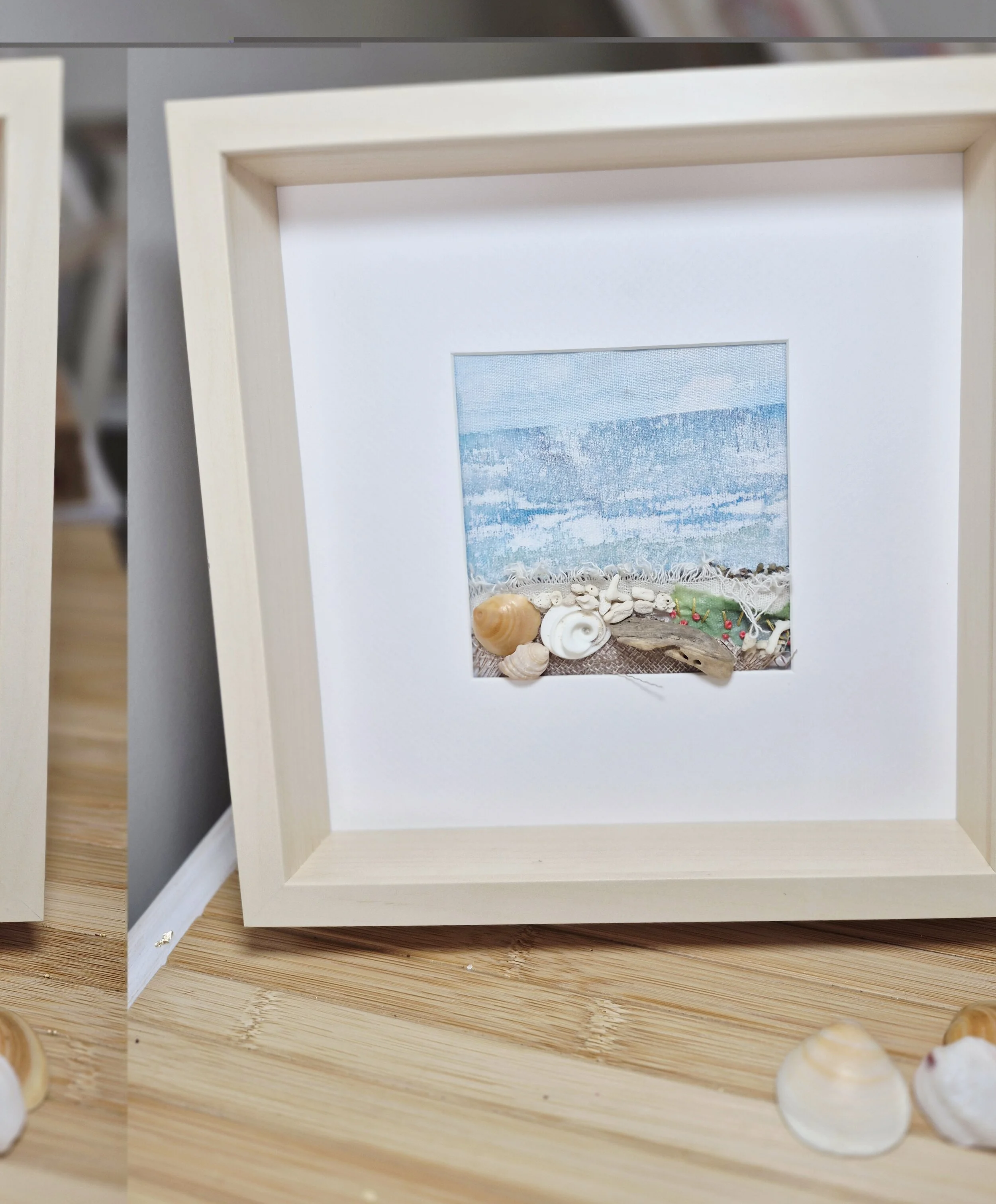 Coastal Serenity Mixed Media Artwork