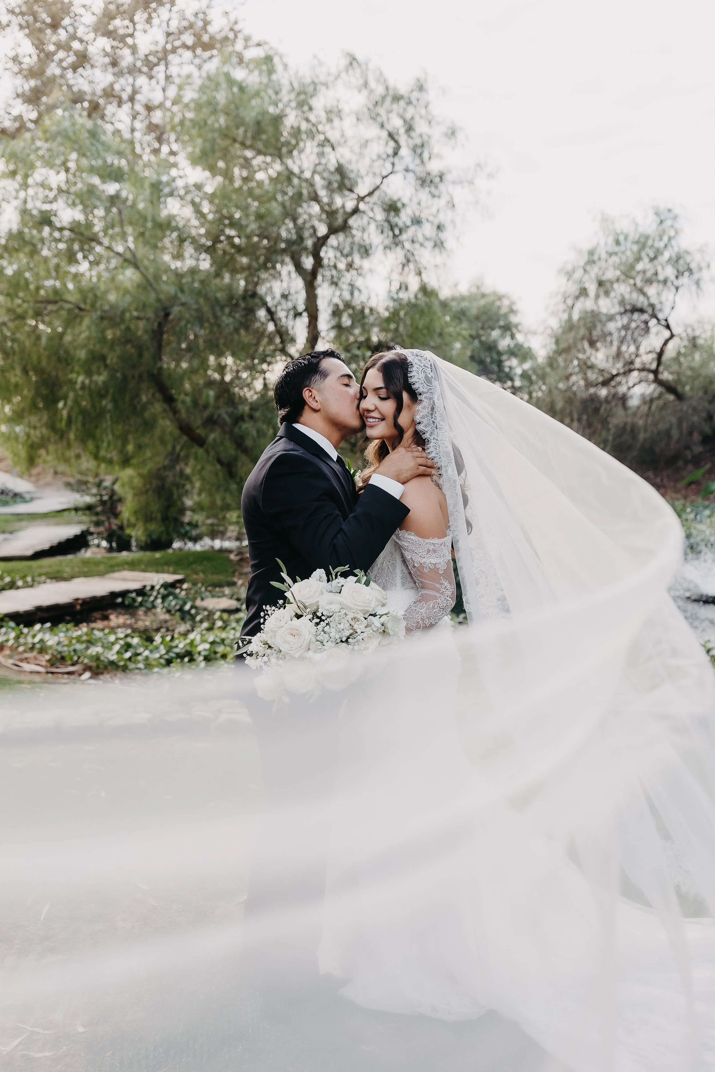 Temecula golden hour newlywed portraits