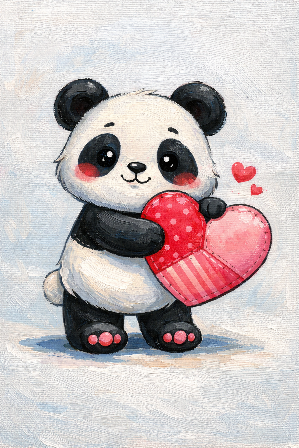 Panda With Heart Paint Kit