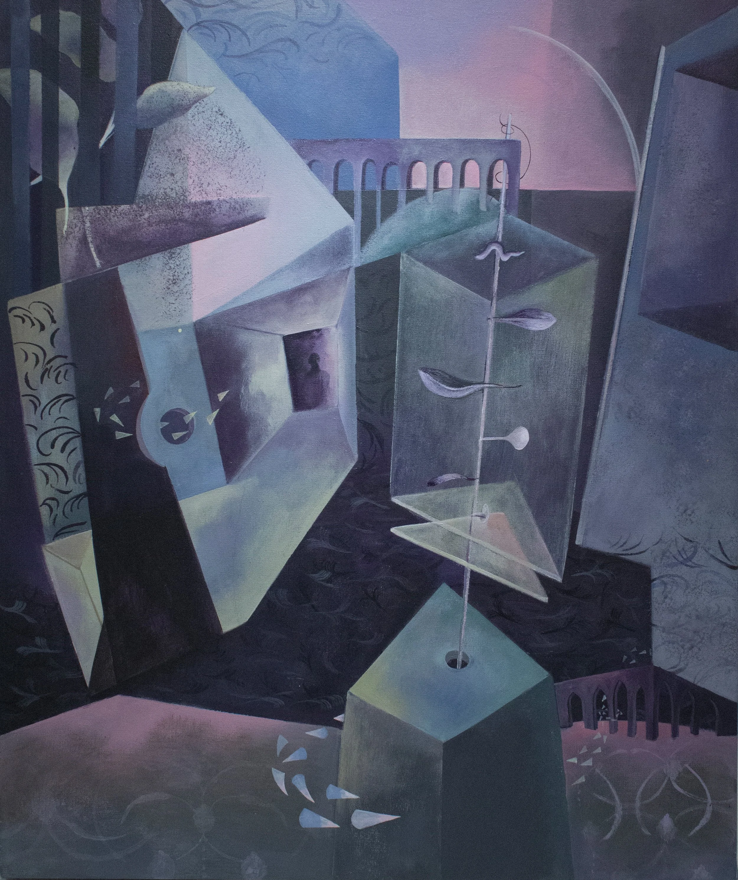 Interspace / 2022 / Acrylic on Canvas / 20 x 30 in