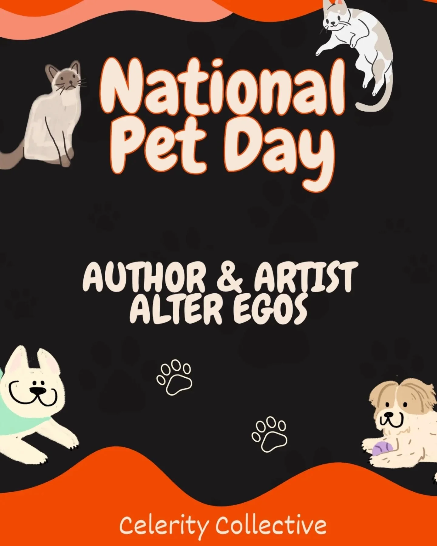 Happy National Pet Day! Check out the alter egos of the Celerity teams pets for a good laugh 😂

If your pet had an author/artist alter ego, what would it be🤔 Share below! 👇

#nationalpetday #indieauthor #indieartists