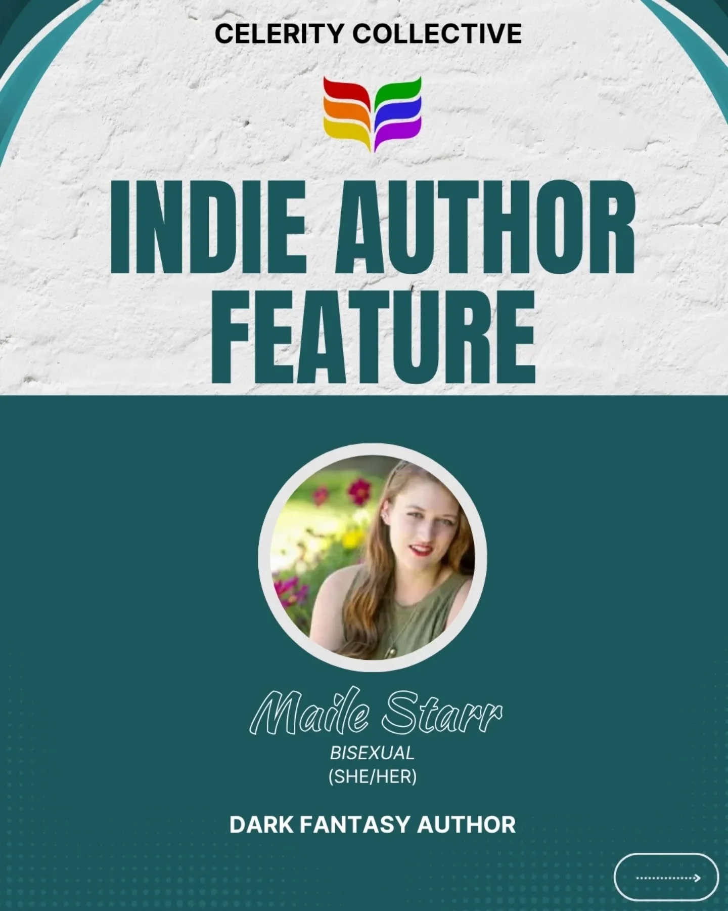 We loved the author features from Indie Author Month so much, that we wanted to continue! To kick off #CelerityFeatureFriday , we have @linesinthestarrs 🎉

📚Her next dark fantasy novel, The Marbhaven Reaper: Exodus will release on May 19th, 2026! S